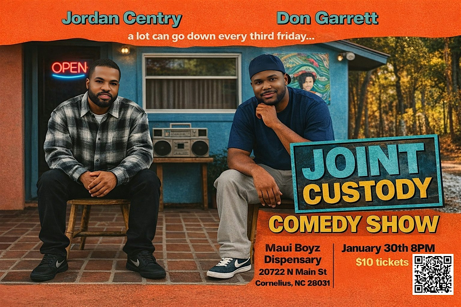Joint Custody Comedy Show at Maui Boyz – Cornelius, NC