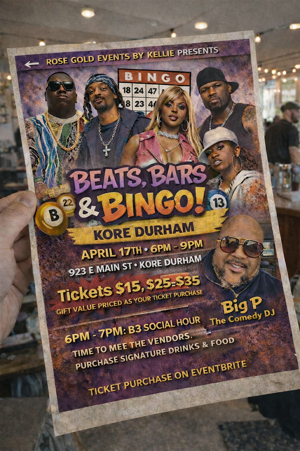 BARS, BEATS & BINGO at 923 E Main St – Durham, NC