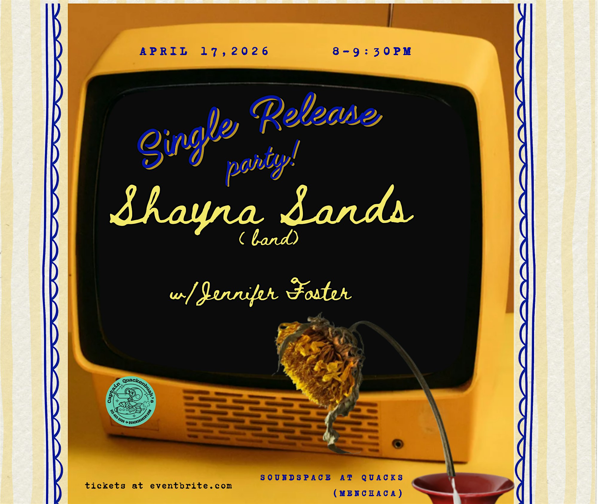 Shayna Sands at Captain Quack’s Soundspace – Austin, TX