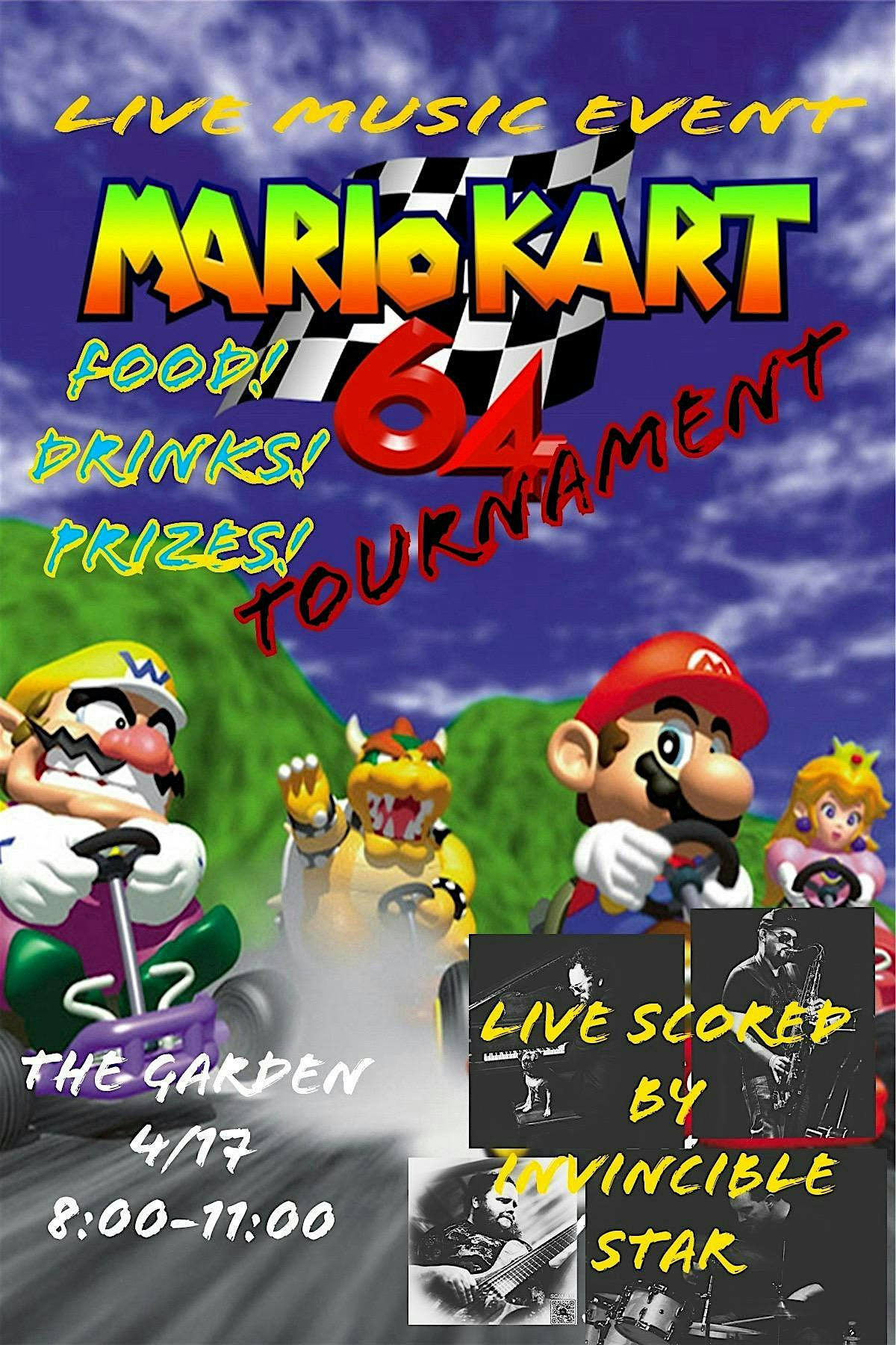 Mario Kart 64 Tournament with Live Music by Invincible Star at The Garden by Tannery Bend Beerworks – Napa, CA