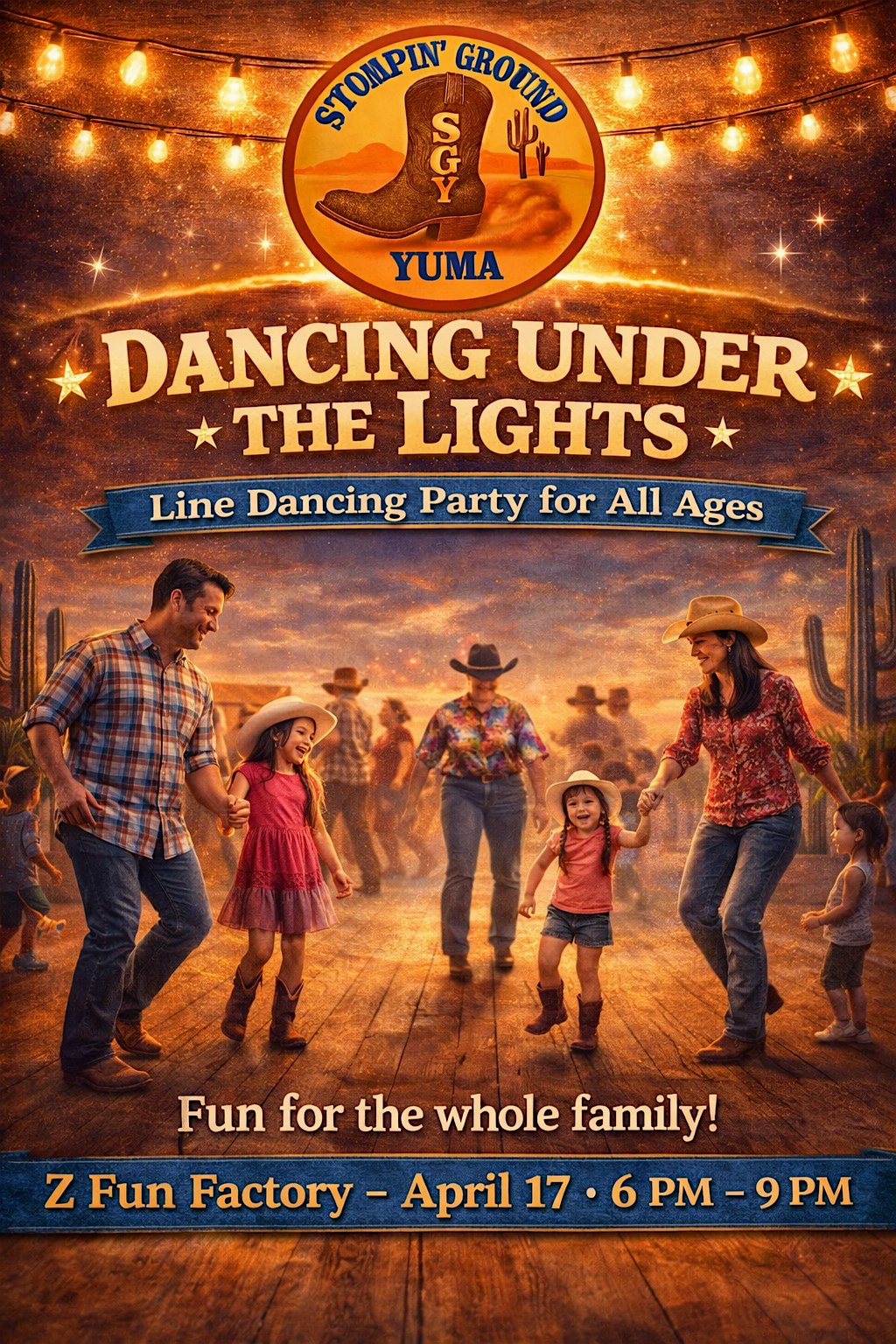 Dancing Under the Lights at Z Fun Factory – Yuma, AZ