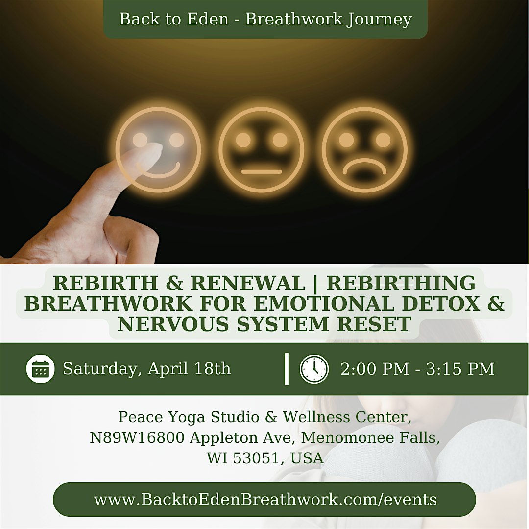 Rebirth & Renewal | Rebirthing Breathwork at Peace Yoga Studio & Wellness Center – Menomonee Falls, WI