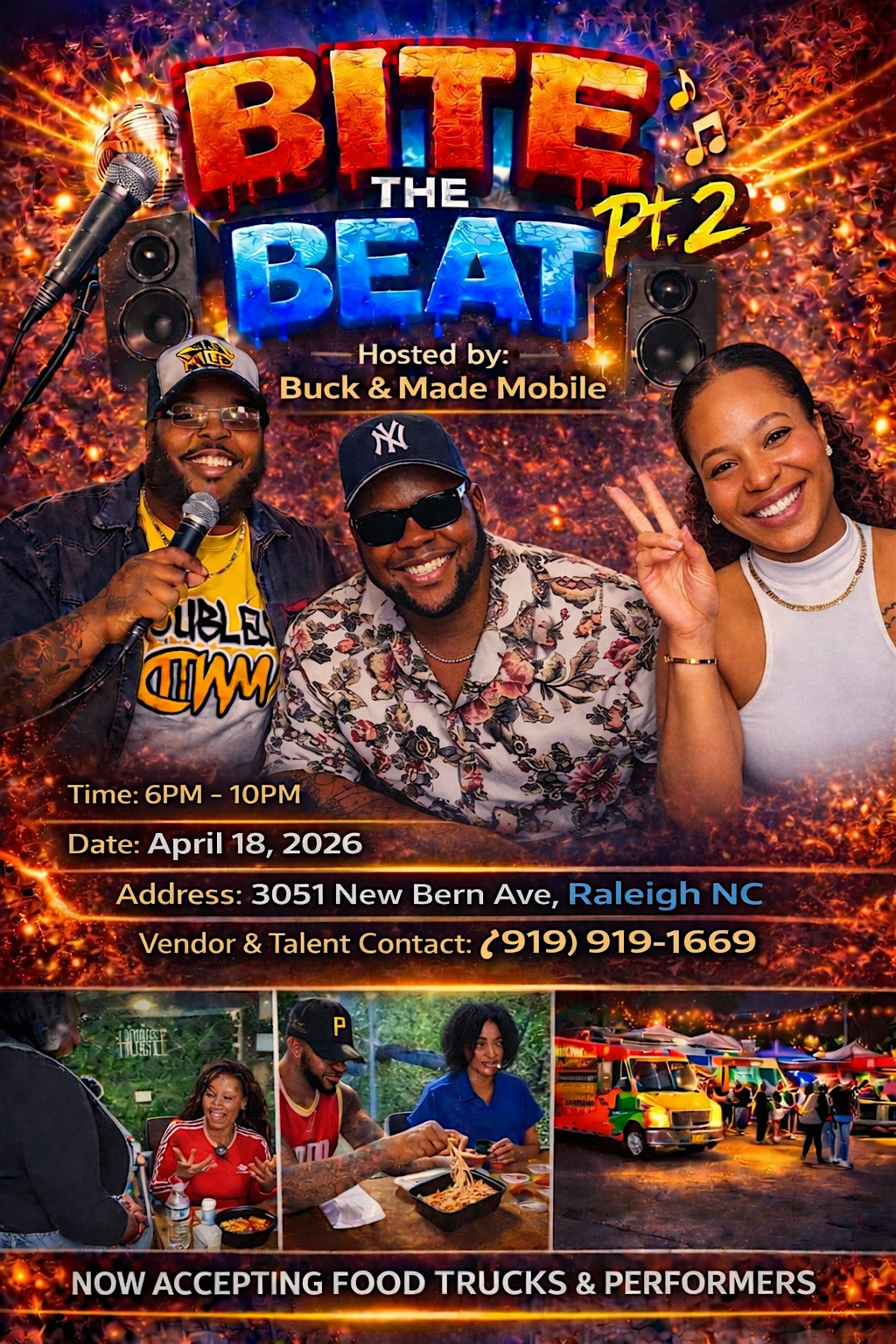 Bite the Beat Pt 2 at 3051 New Bern Ave – Raleigh, NC