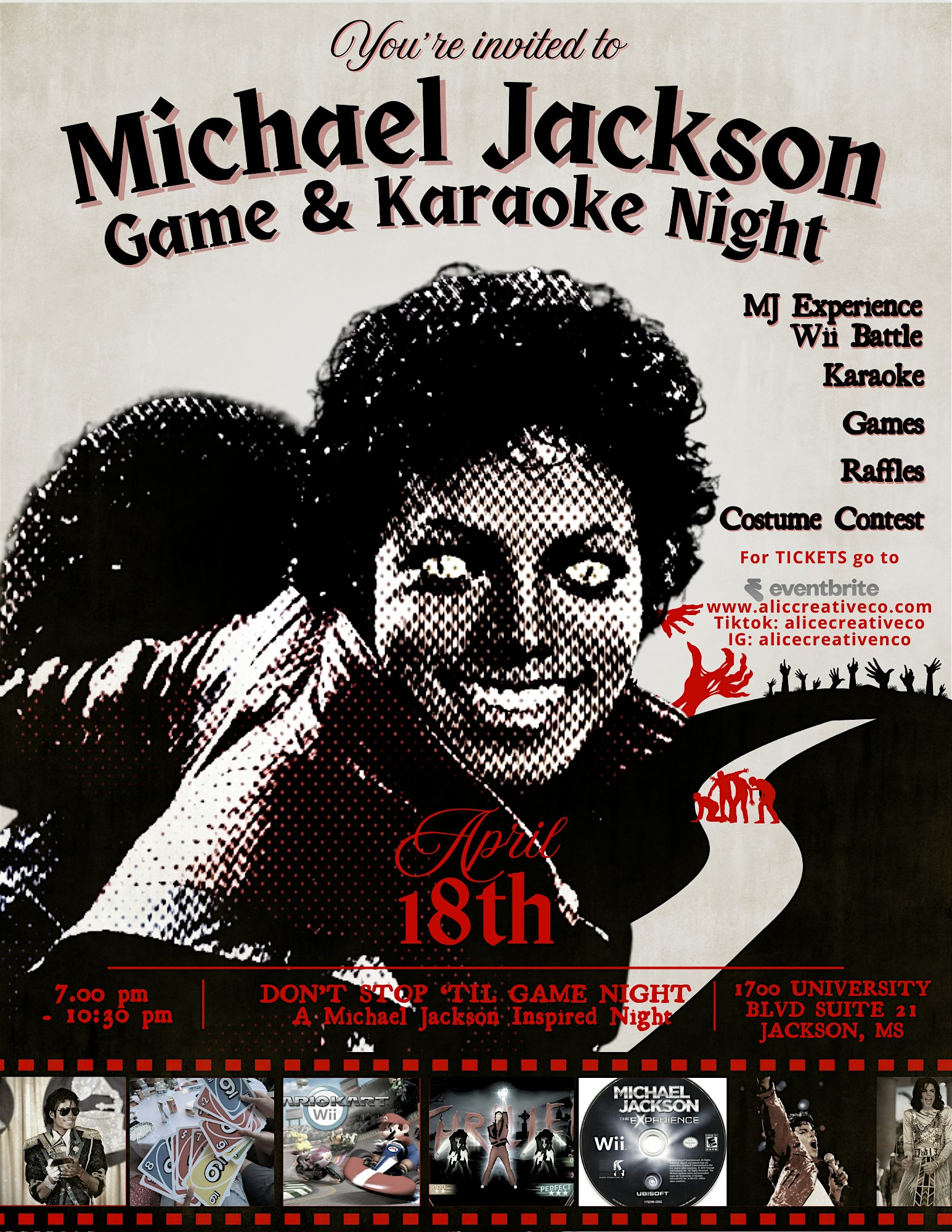 Michael Jackson Game & Karaoke Night at Vibe Studio Jxn – Jackson, MS