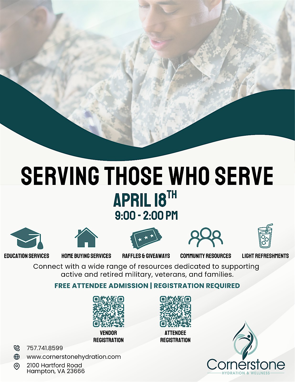 Serving Those Who Serve! at 2100 Hartford Rd – Hampton, VA