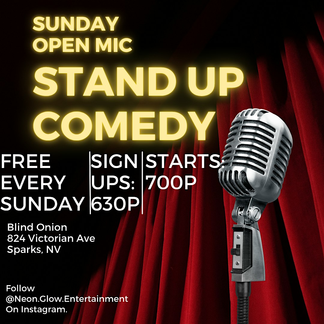 Open Mic Comedy at Blind Onion Pizza & Pub – Sparks, NV