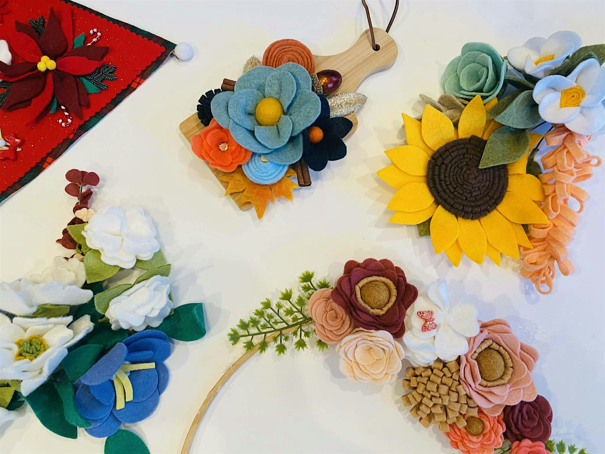 Spring Felt Flower Workshop at Caboose Commons – Fairfax, VA