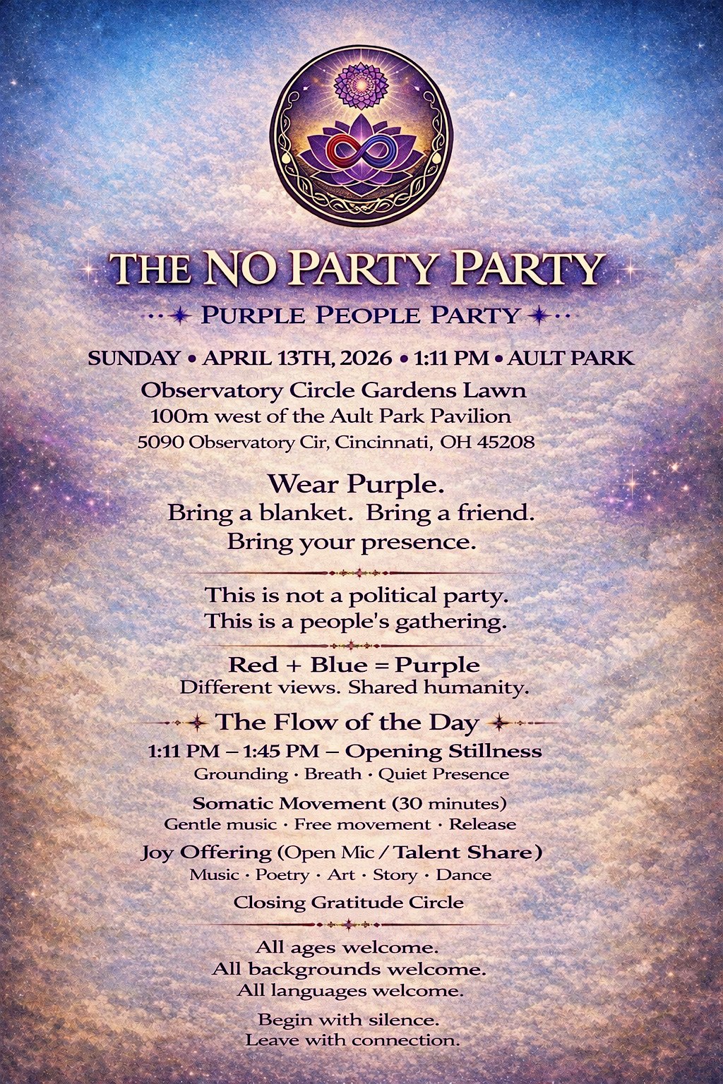 No Party-Party @ Ault Park at Ault Park Pavilion – Cincinnati, OH