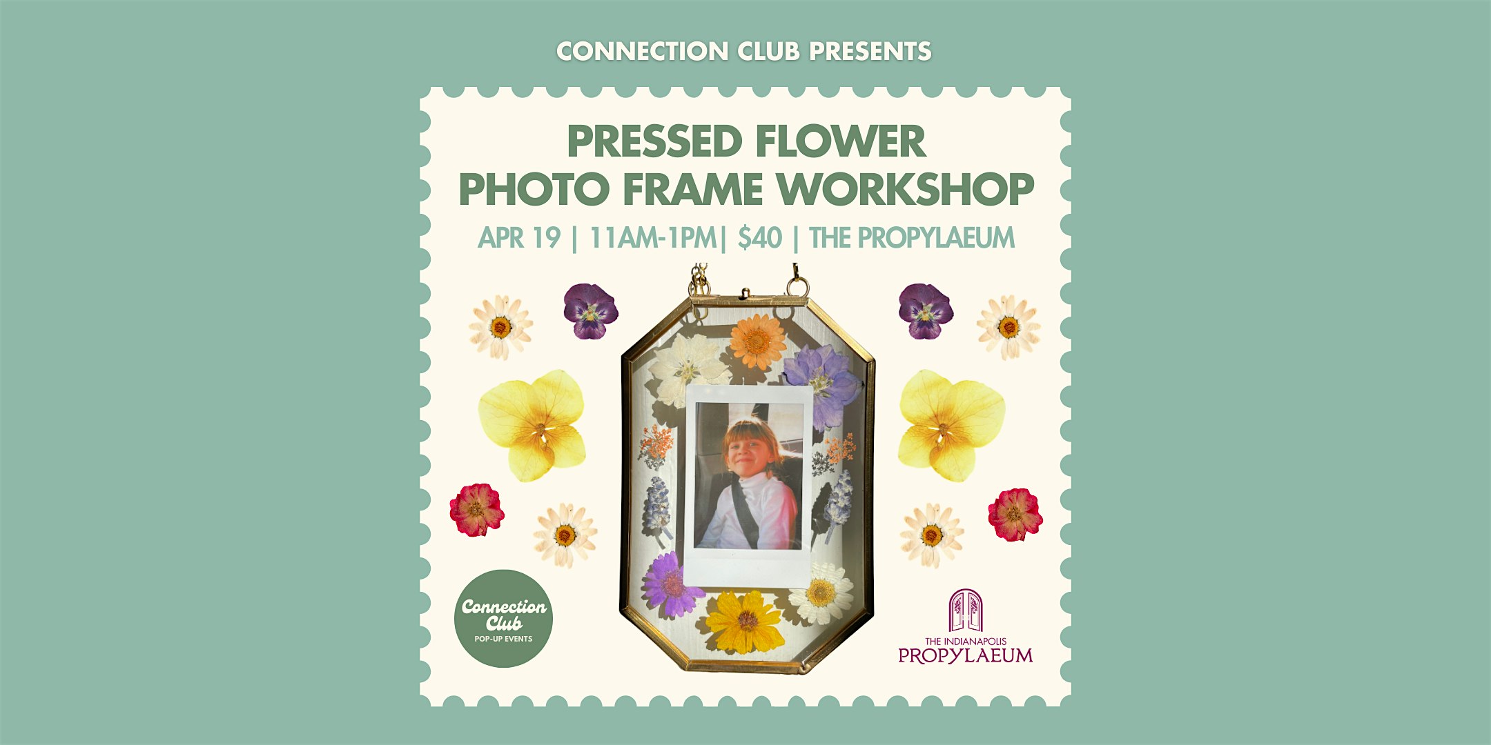 Pressed Flower Photo Frames Workshop at The Indianapolis Propylaeum – Indianapolis, IN