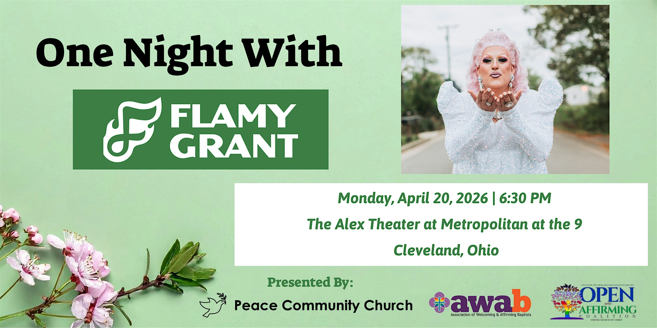 One Night with Flamy Grant at Alex Theater – Cleveland, OH