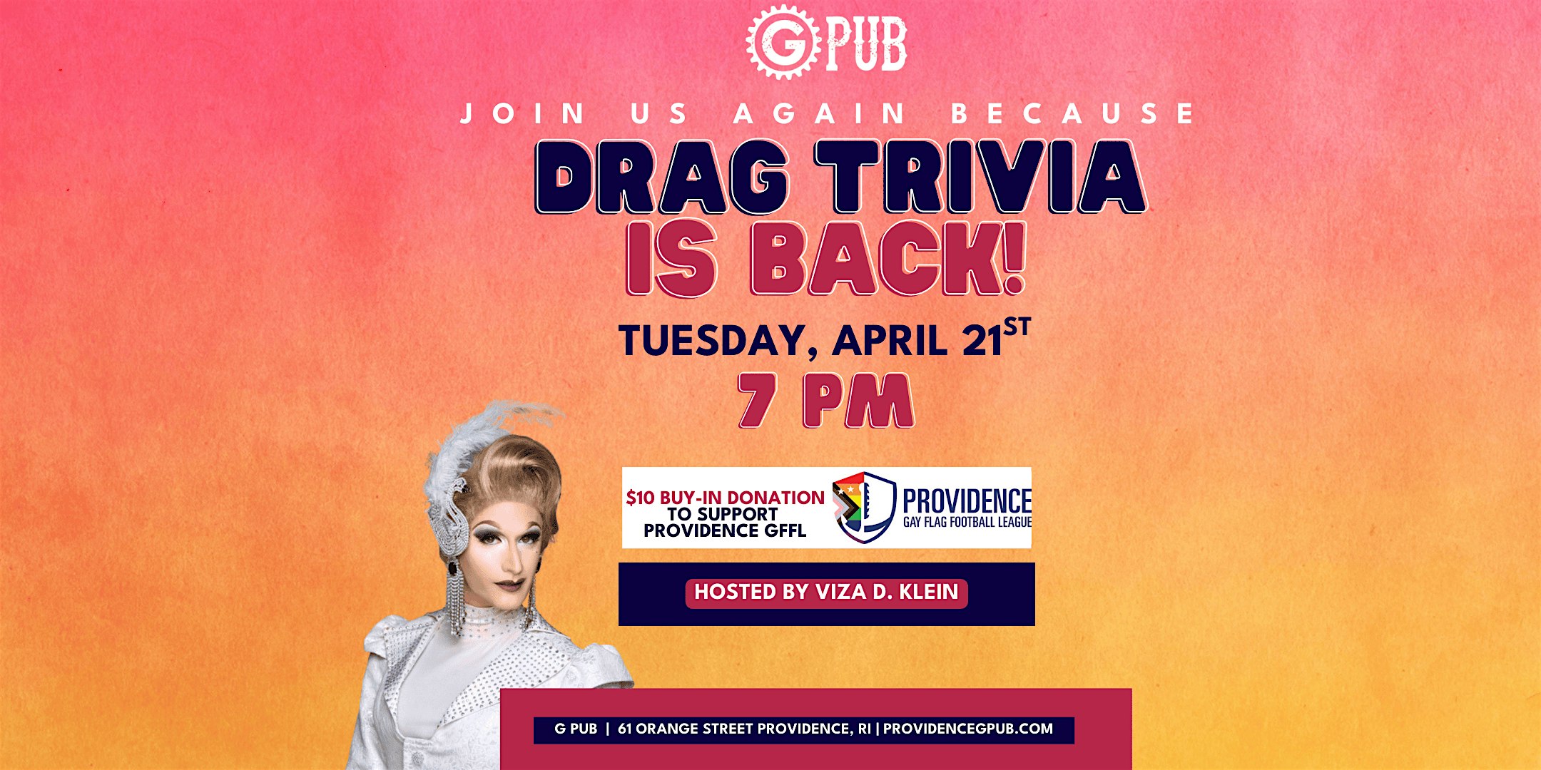 Drag Trivia at Providence GPub – Providence, RI