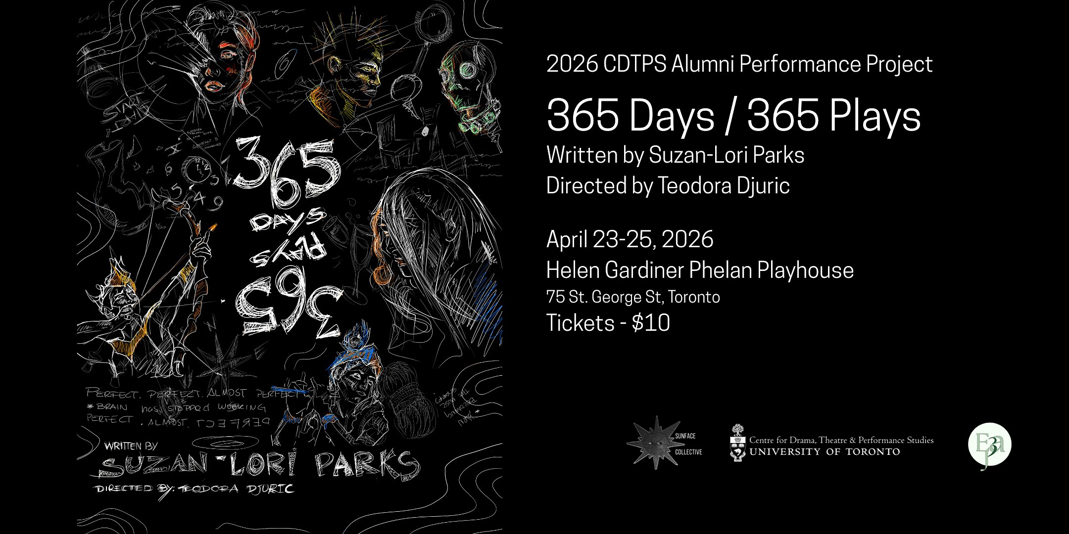 365 Days / 365 Plays at Helen Gardiner Phelan Playhouse – Toronto, Canada