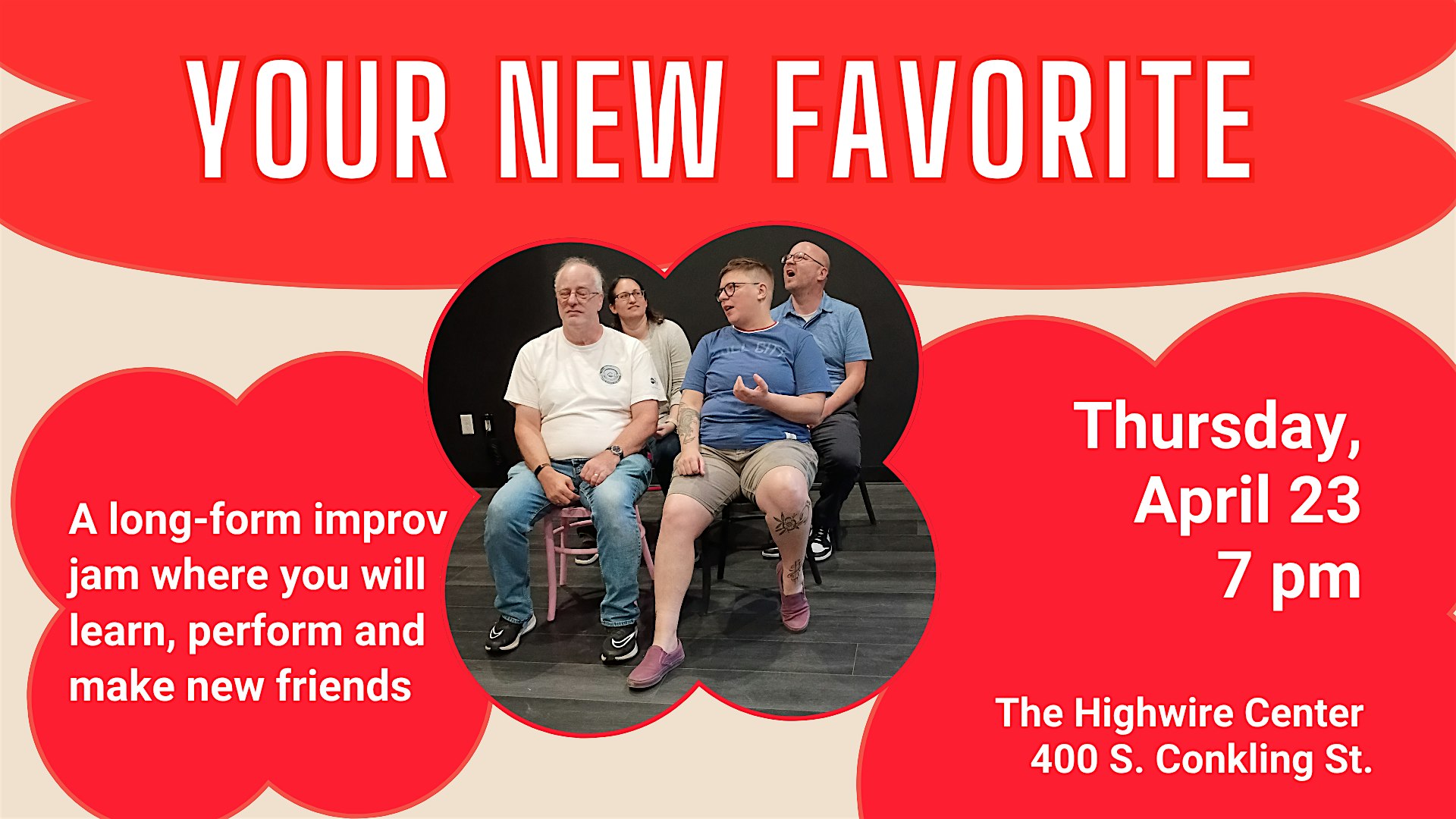 Your New Favorite: A Community Improv Jam at Highwire Improv – Baltimore, MD