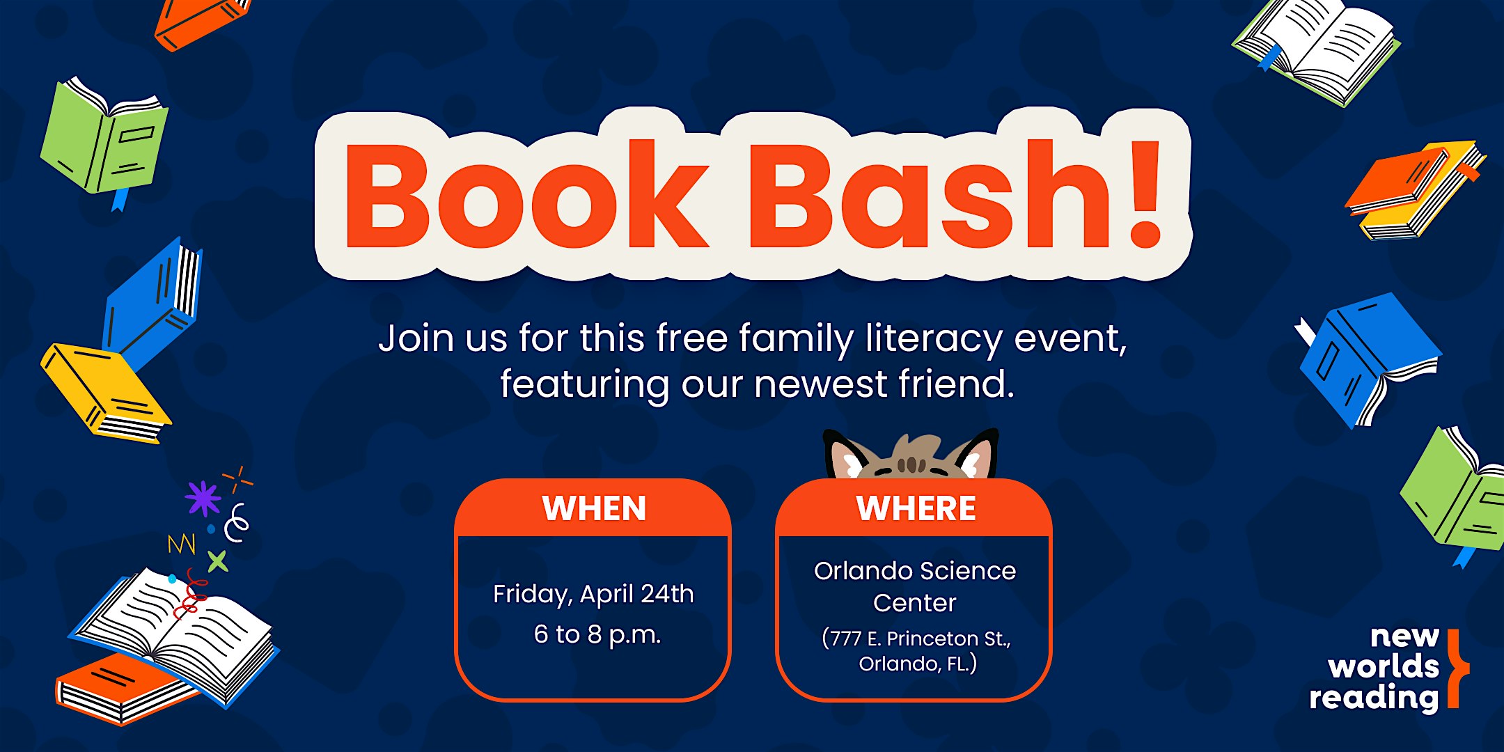 New Worlds Reading Book Bash at Orlando Science Center – Orlando, FL