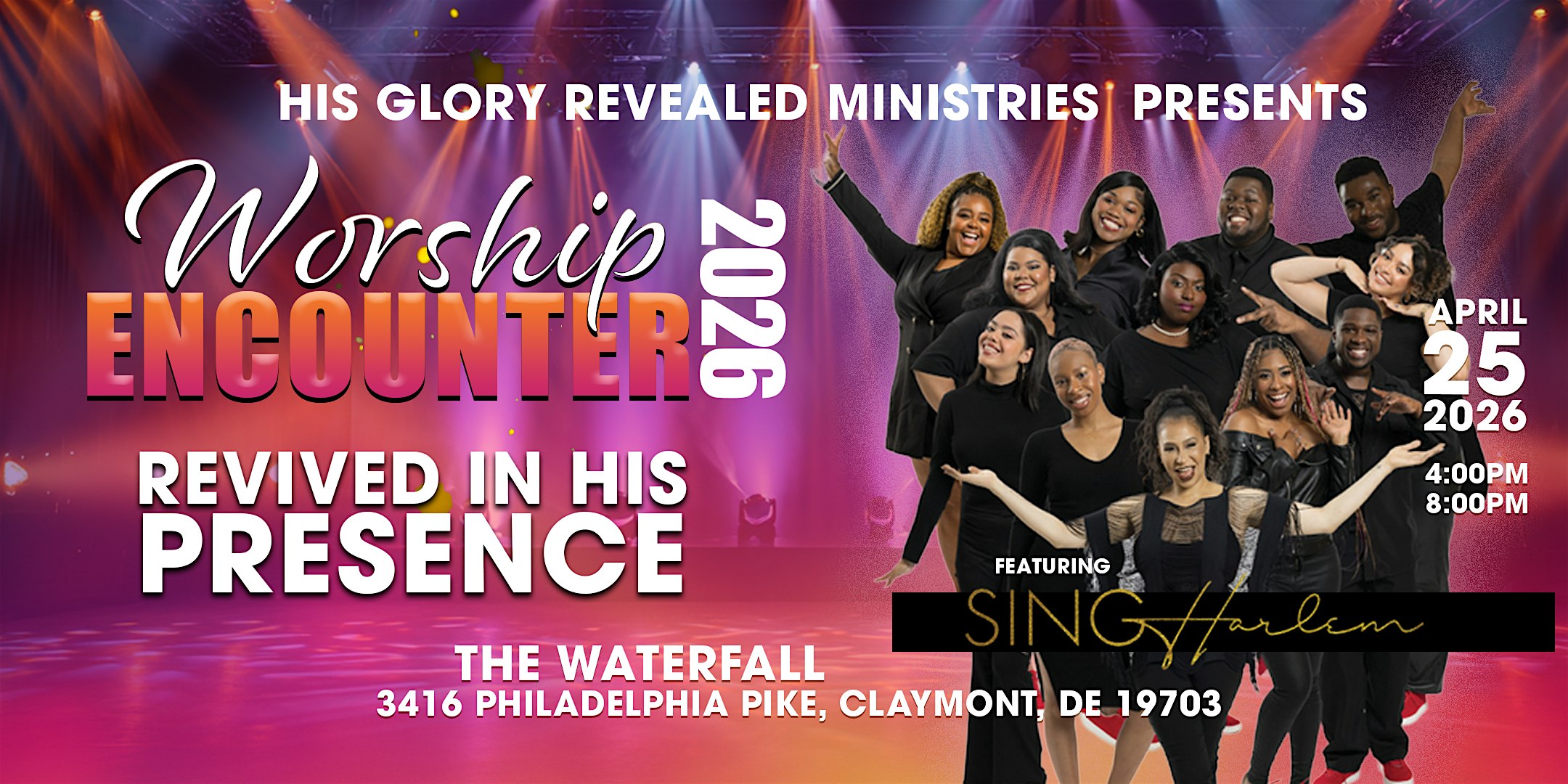 Worship Encounter 2026 (feat. Sing Harlem) at 3416 Philadelphia Pike – Claymont, DE