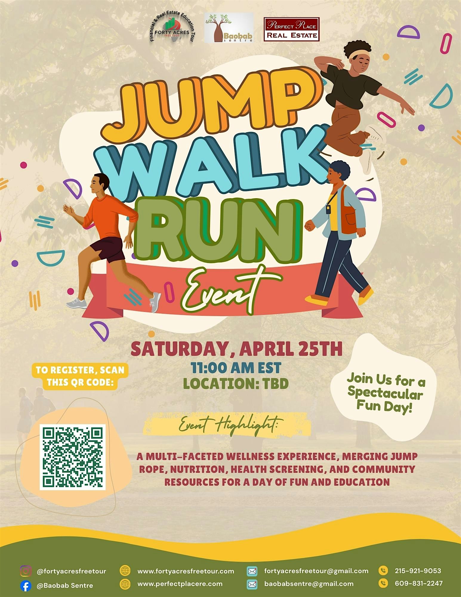Jump Walk Run :Fun Raiser at Inquiry Charter School – Philadelphia, PA