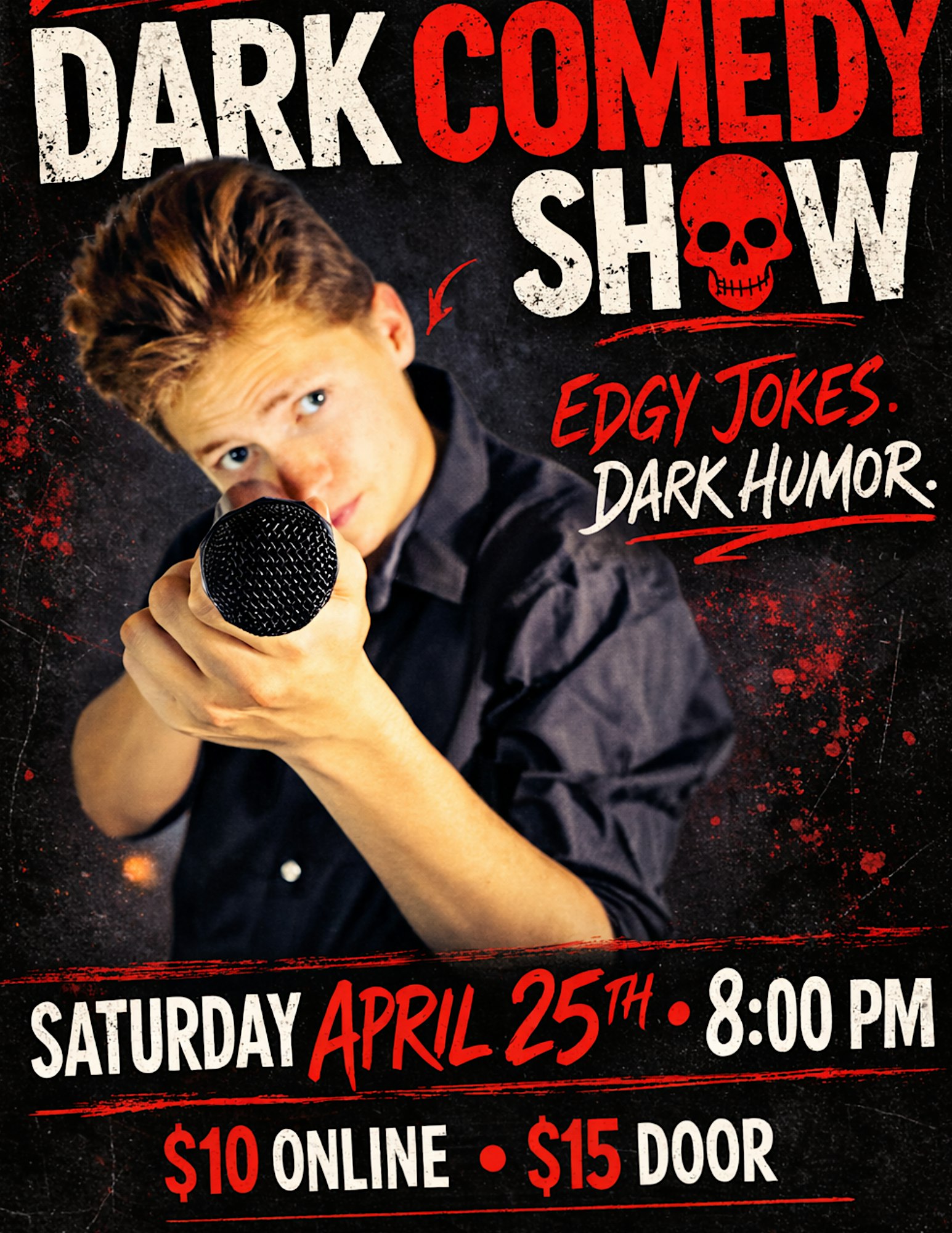 Dark Comedy Show- Ryan Cunningham at 103 W Main St – Durham, NC