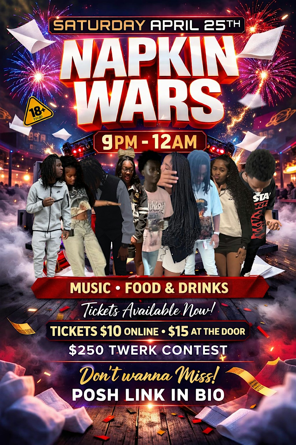 Napkin wars ! at 2010 Elm St – Cincinnati, OH