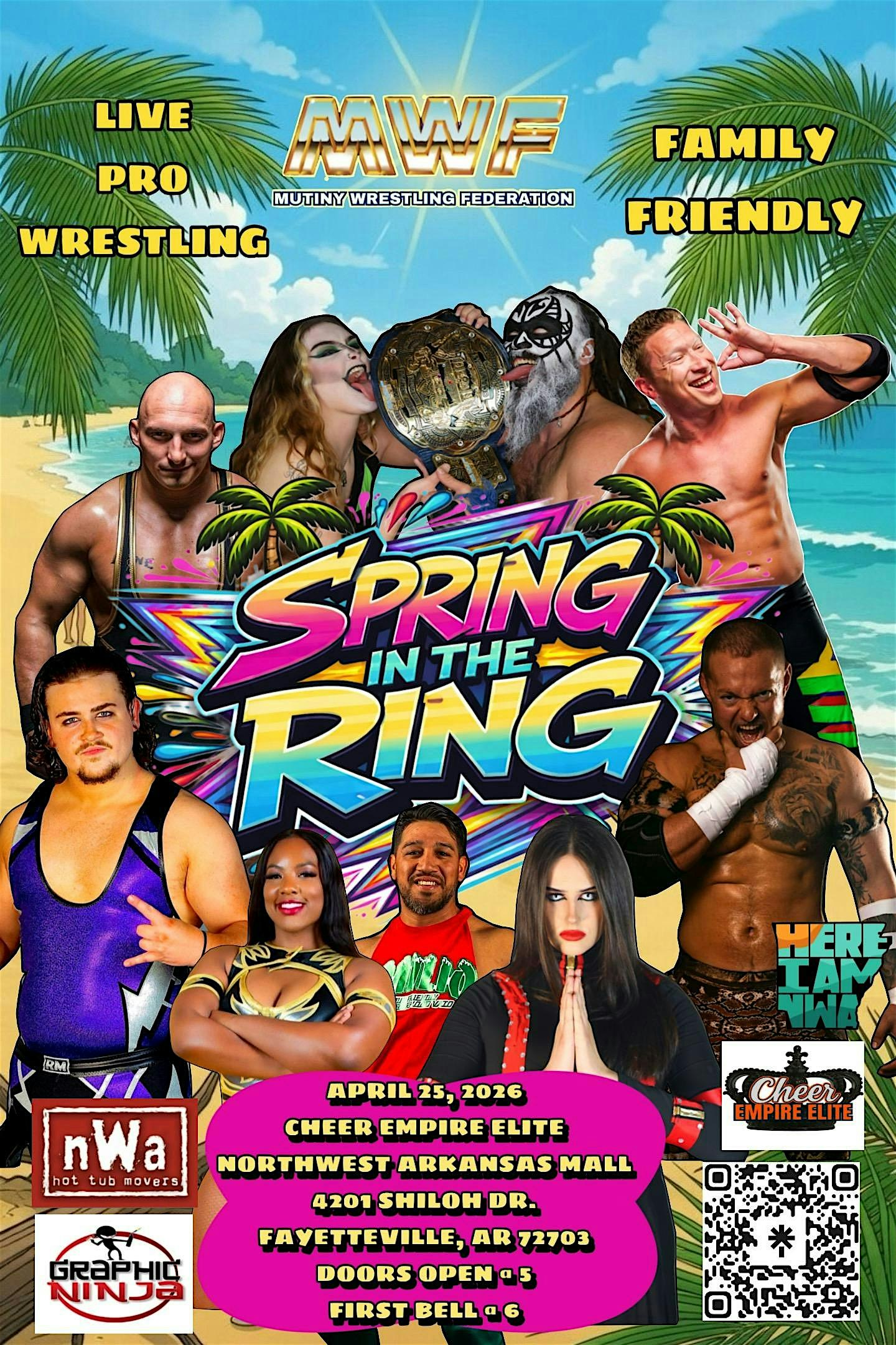 Mutiny Wrestling Federation Presents: Spring in the Ring at Cheer Empire Elite at NWA Mall – Fayetteville, AR
