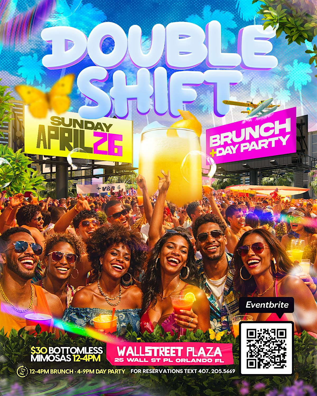 DOUBLE SHIFT BRUNCH & DAY PARTY at Wall Street – Orlando, FL