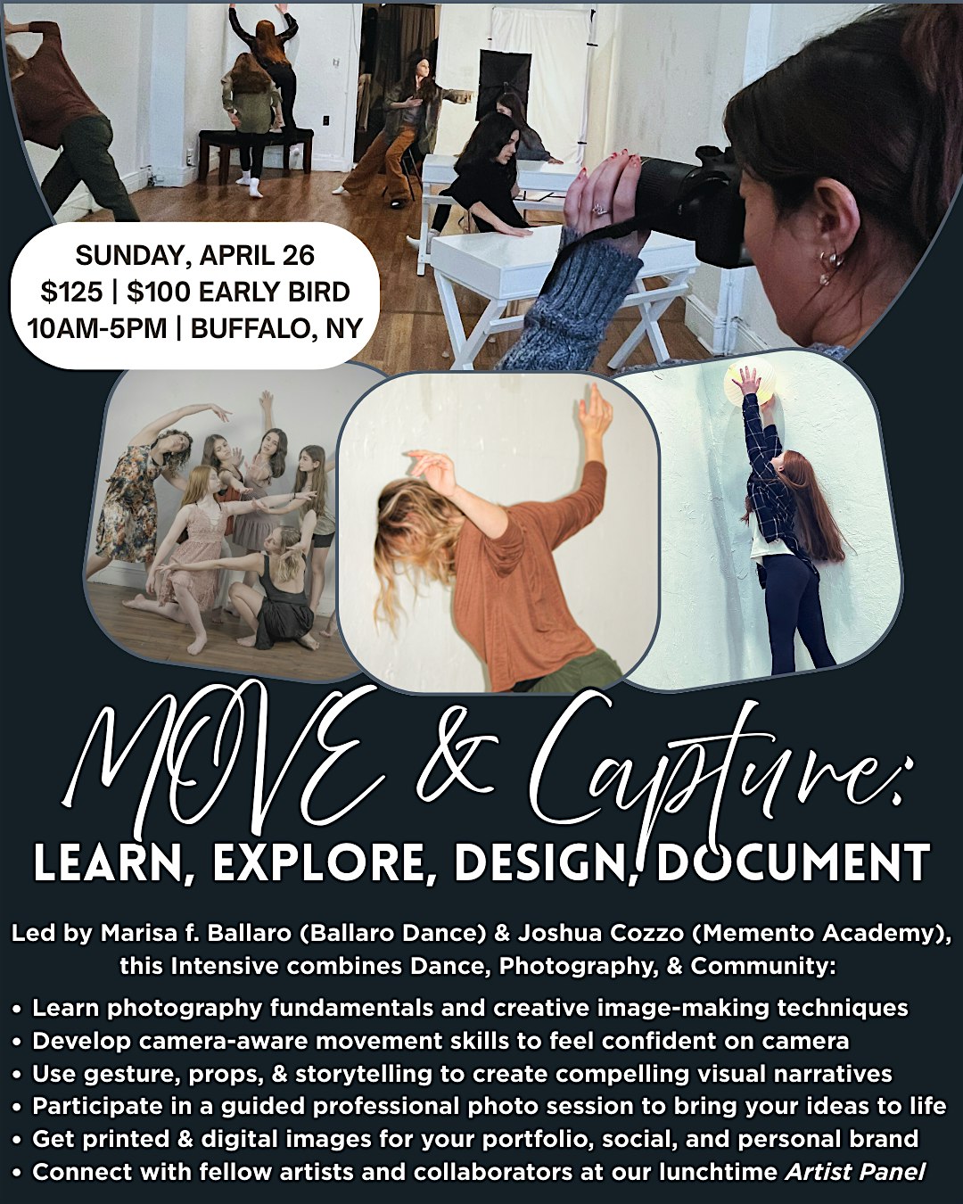 MOVE & Capture: Learn, Explore, Design, Document at WWTS Photography, LLC – Buffalo, NY