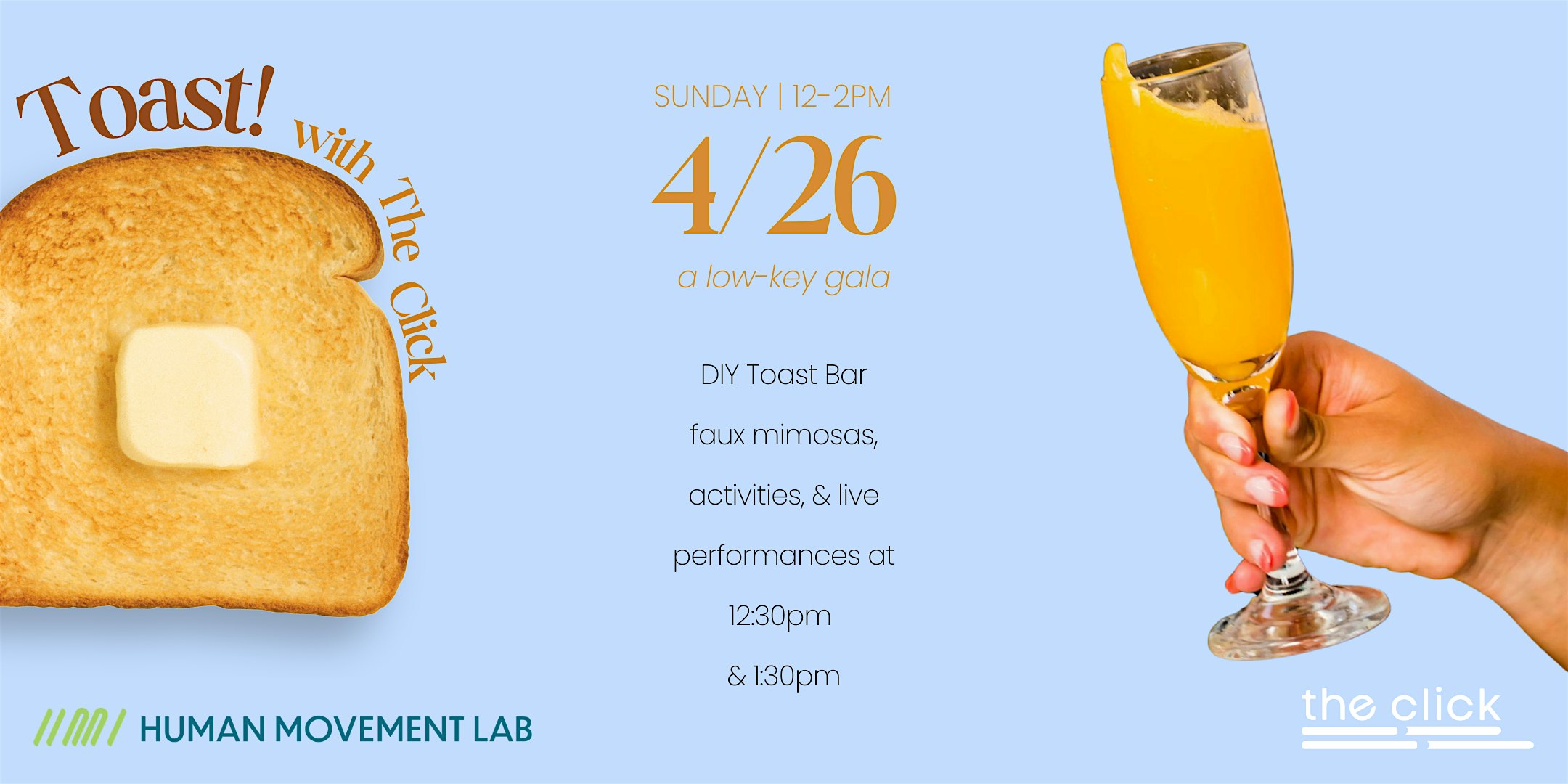 Toast with The Click at Human Movement Lab – Boston, MA