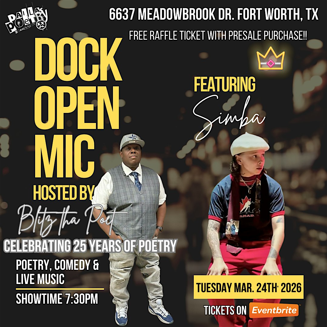 Dock Open Mic at The Dock Bookshop – Fort Worth, TX