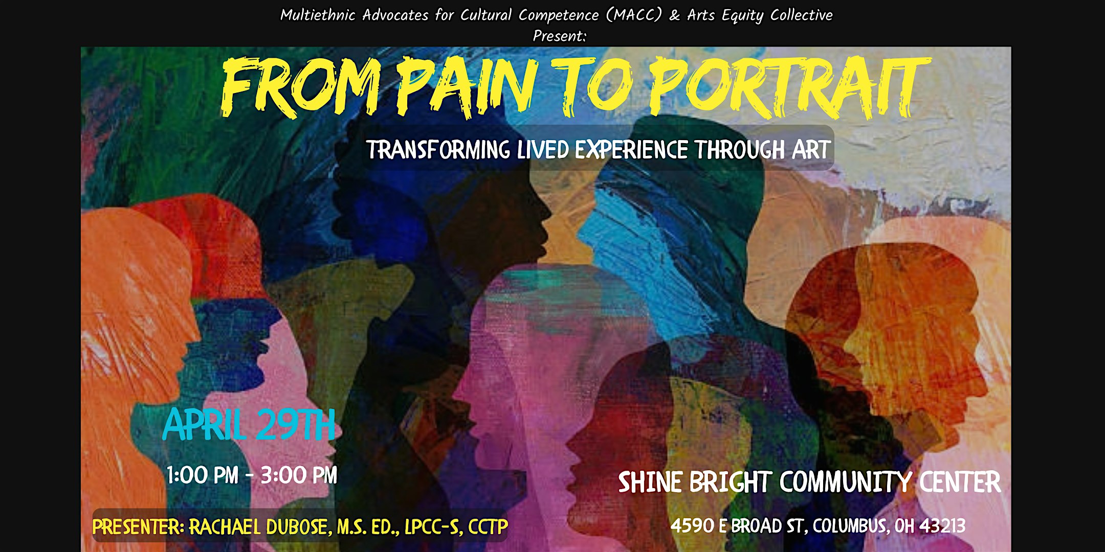 From Pain to Portrait: Transforming Lived Experience Through Art at Discover Shine Bright Community Center – Columbus, OH