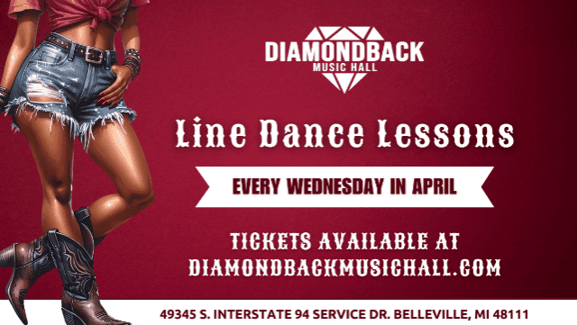 Line Dance Lessons at Diamondback Music Hall at Diamondback Music Hall – Belleville, MI