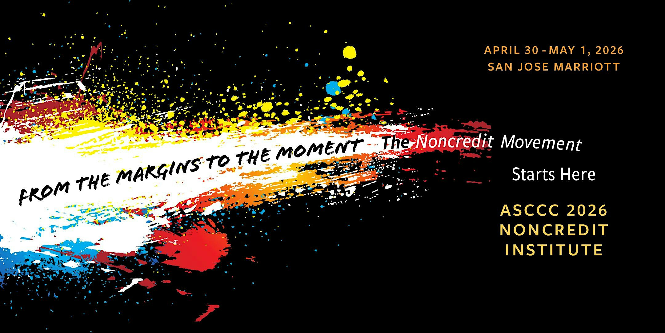 2026 Noncredit Institute at San Jose Marriott – San Jose, CA