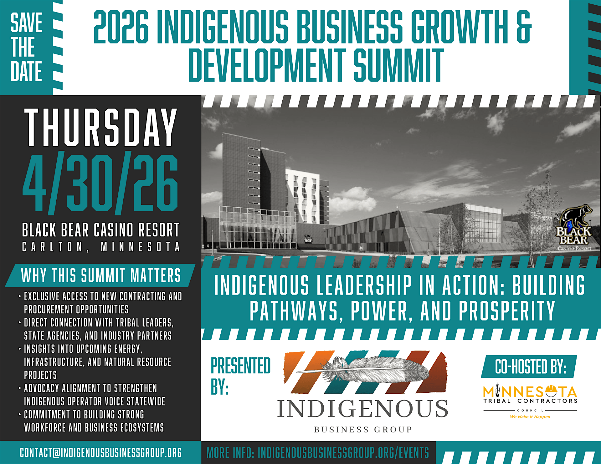 2026 Indigenous Business Growth & Development Summit at Black Bear Casino Resort – Carlton, MN