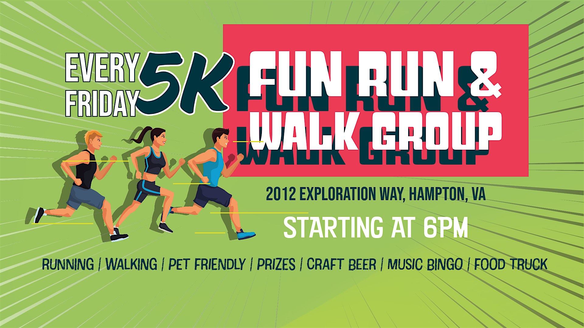 Every Friday 5k at Logic Fitness Club – Hampton, VA