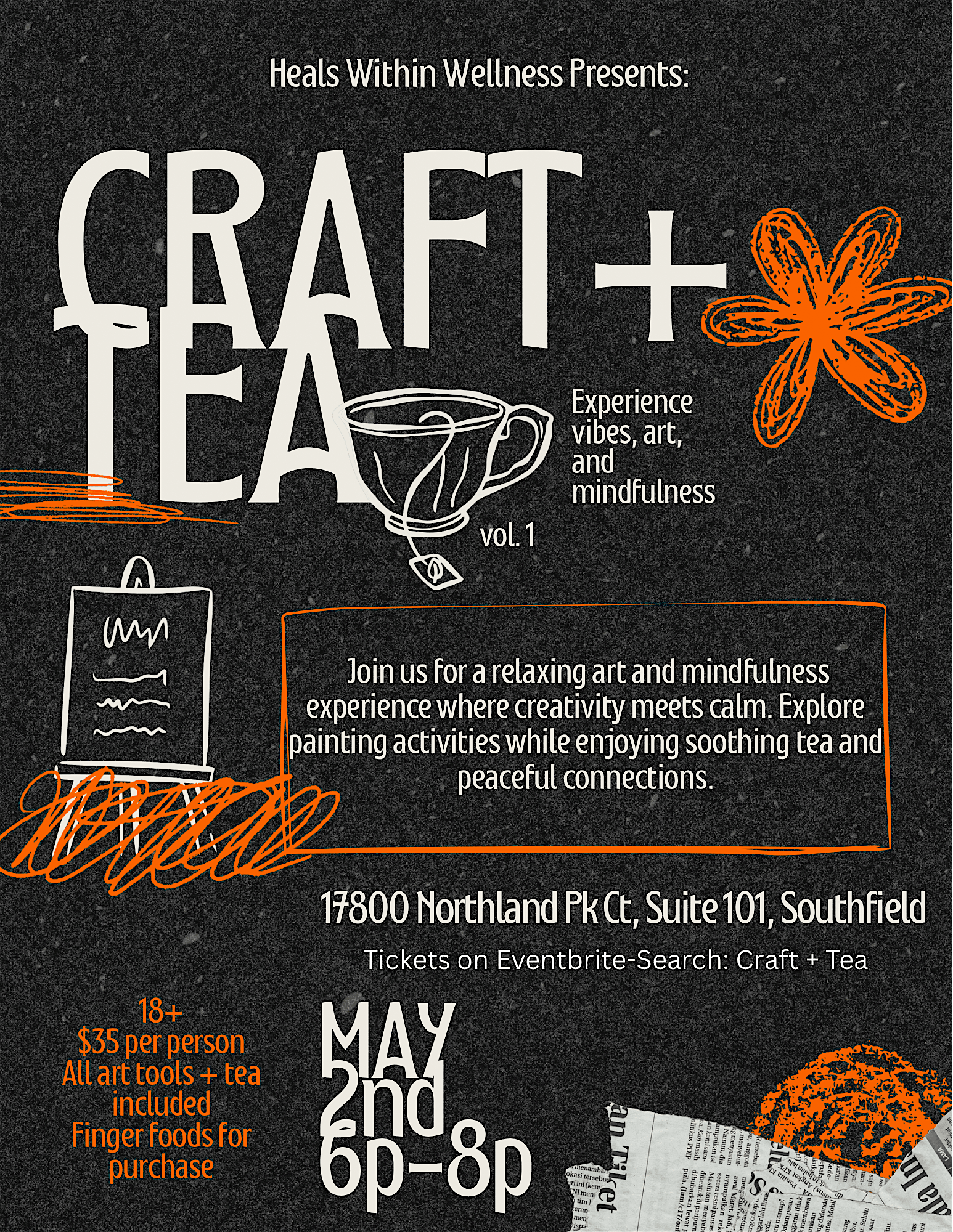 Craft + Tea at 17800 Northland Park Ct suite 101 – Southfield, MI