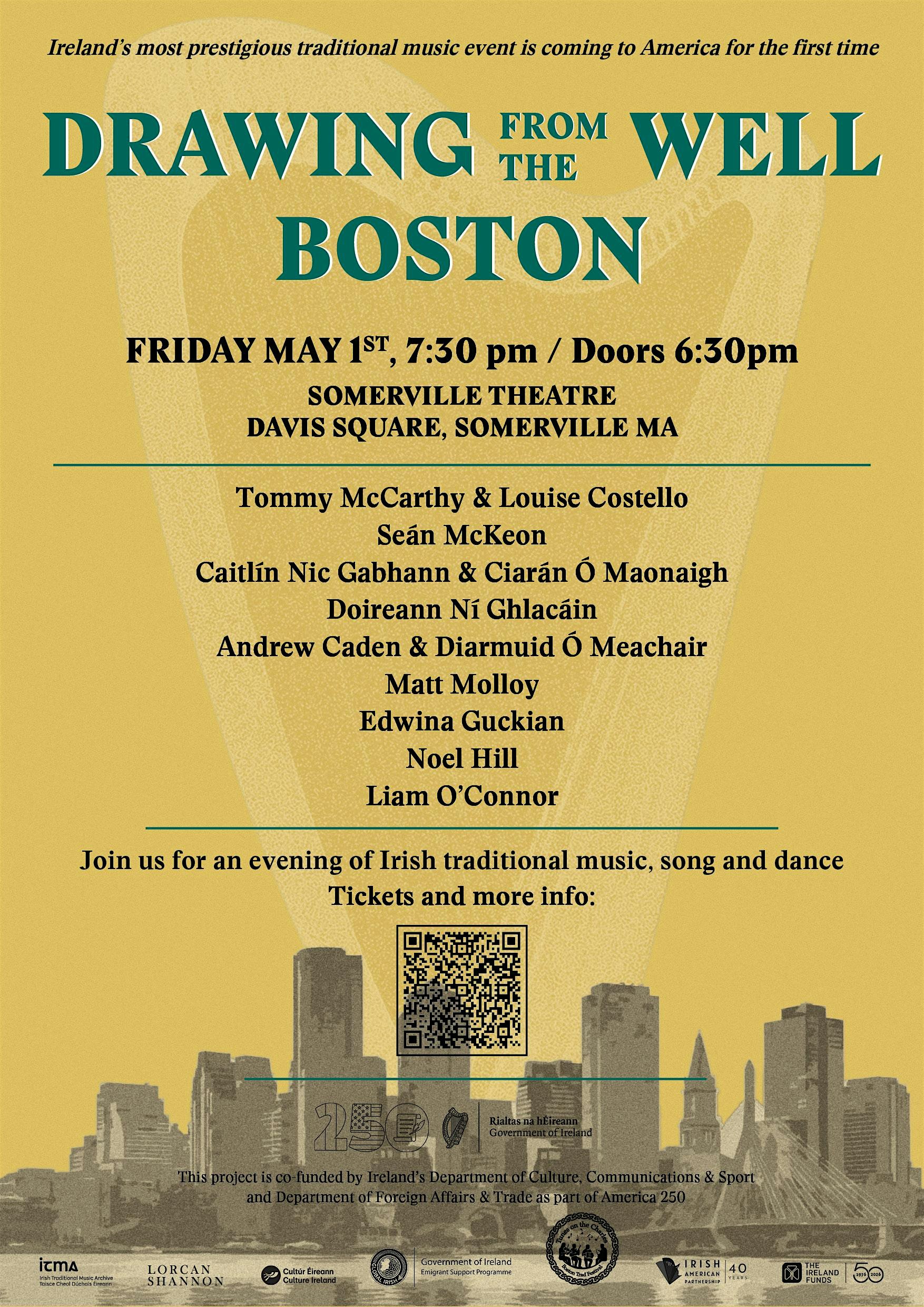 Drawing From the Well #2: A Night of Ireland’s Best Music and Dance at Somerville Theatre – Somerville, MA