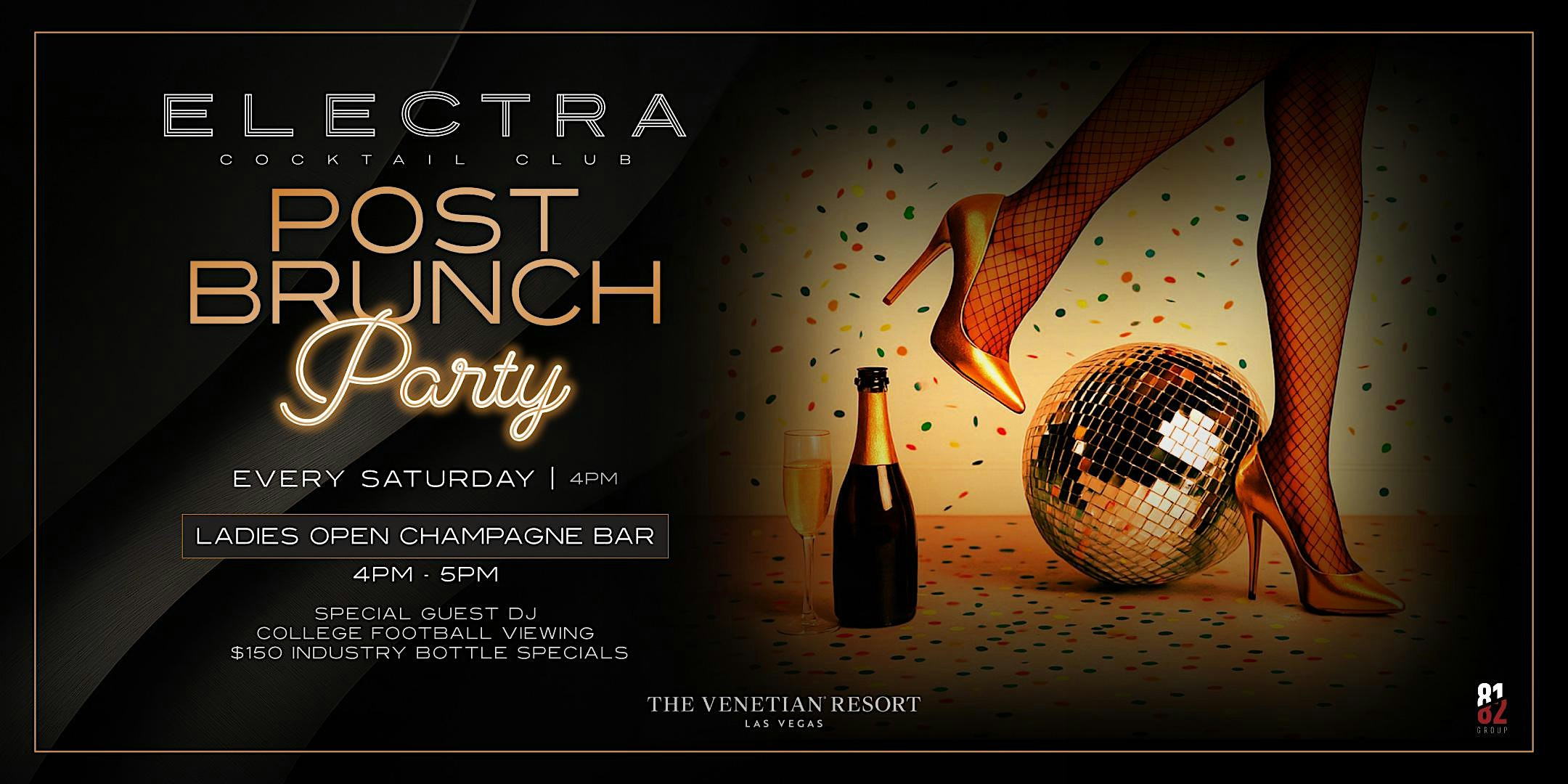 Post Brunch Party at Electra Cocktail Club – Las Vegas, NV