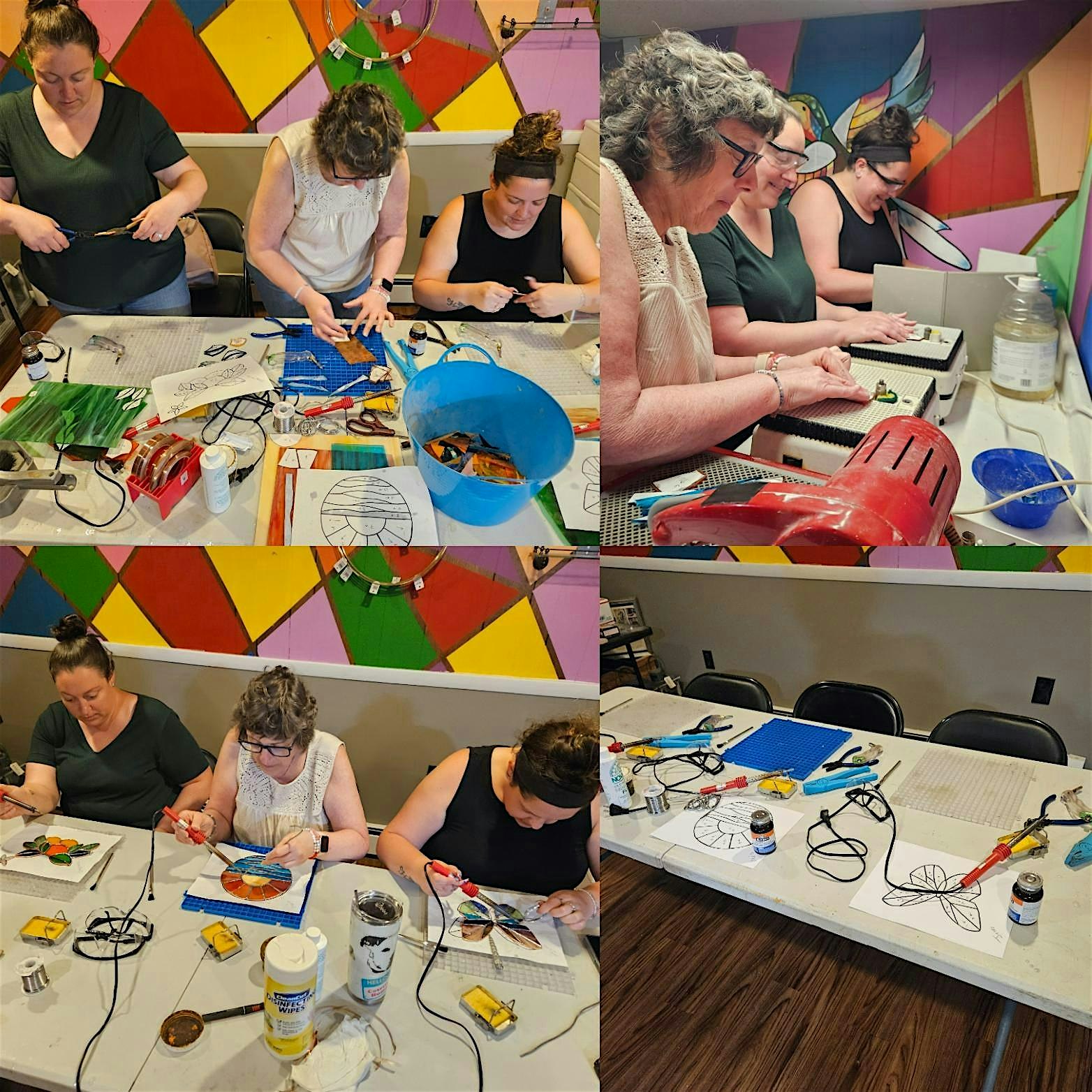 Mothers Day Beginner Stained Glass Art Class at DAB Stained Glass – Lebanon, CT
