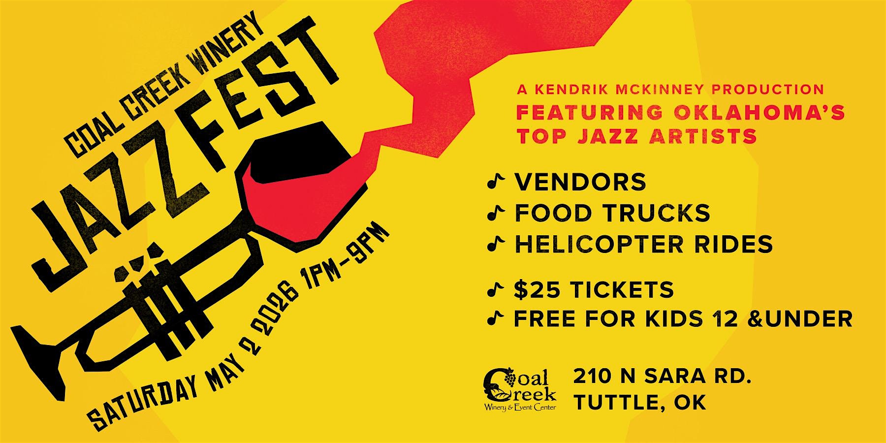 Coal Creek Jazz Fest at 210 N Sara Rd – Tuttle, OK