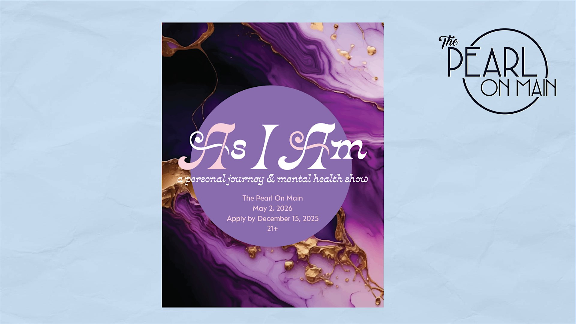 As I Am at The Pearl on Main – Midvale, UT