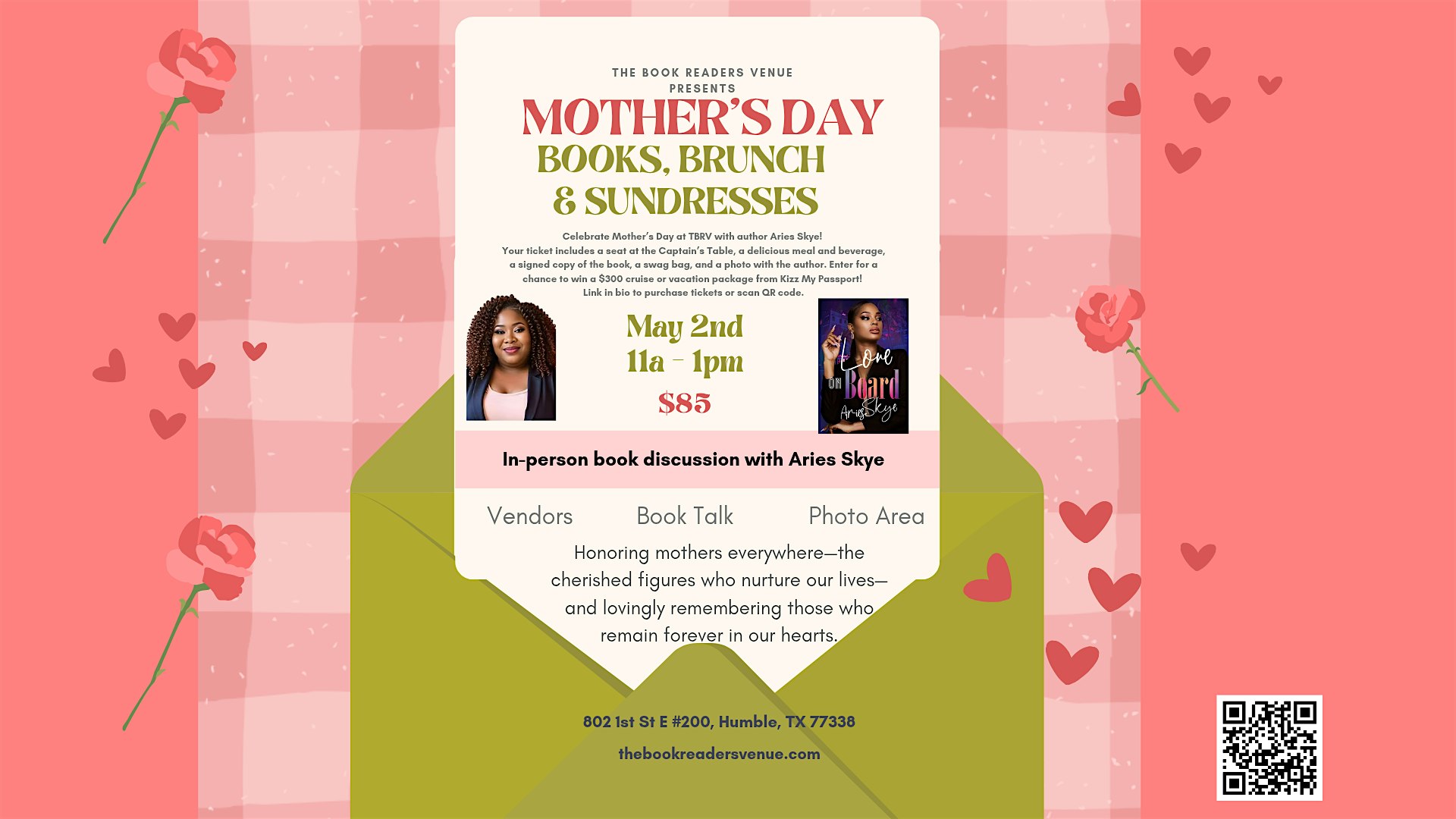 MOTHER’S DAY BOOKS, BRUNCH AND SUNDRESSES at 802 1st St E suite 200 – Humble, TX