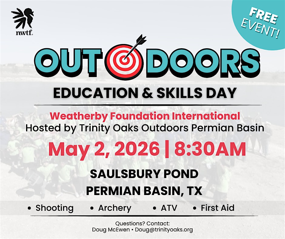 Youth Outdoor Adventure Day – Permian Basin, TX at 87th Street & Via Entrada – Ector County, TX
