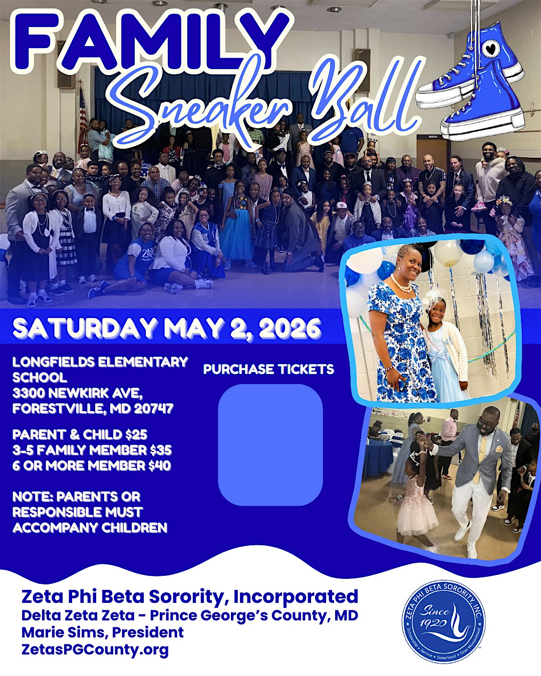 Family Sneaker Ball at Longfields Elementary School – Forestville, MD