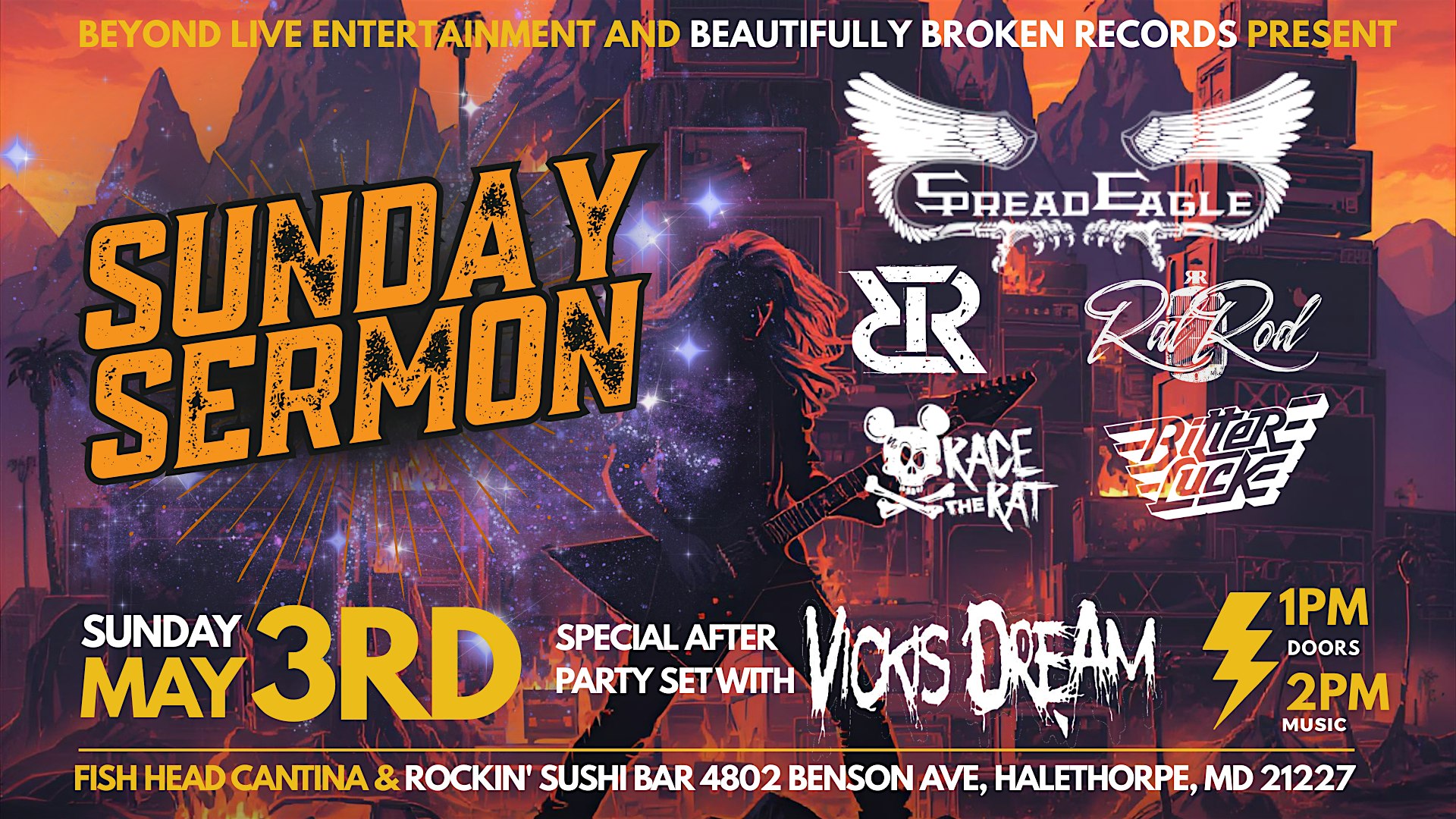 1st Annual Sunday Sermon at Fish Head Cantina – Halethorpe, MD