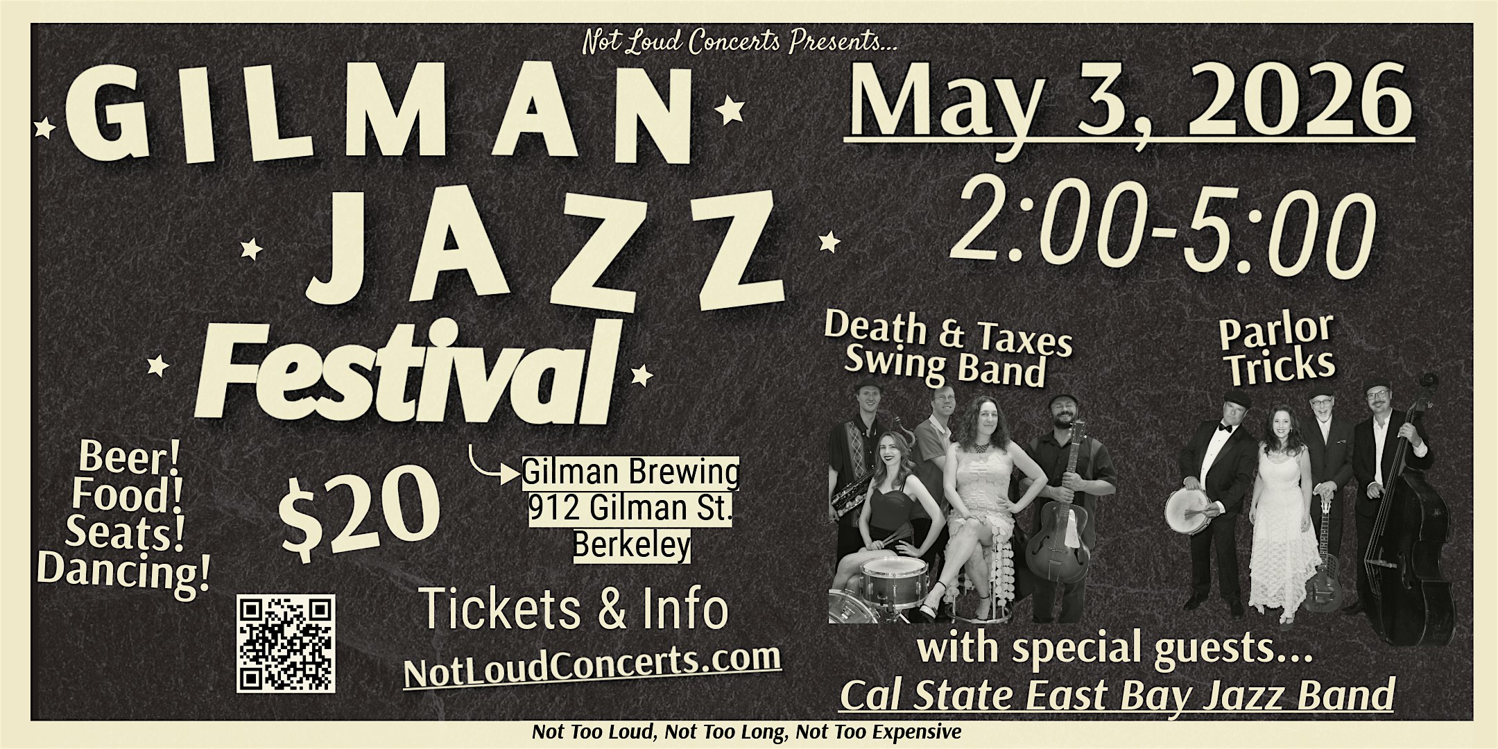 Not Loud Concerts presents… Gilman Jazz Festival! at Gilman Brewing Company – Berkeley, CA