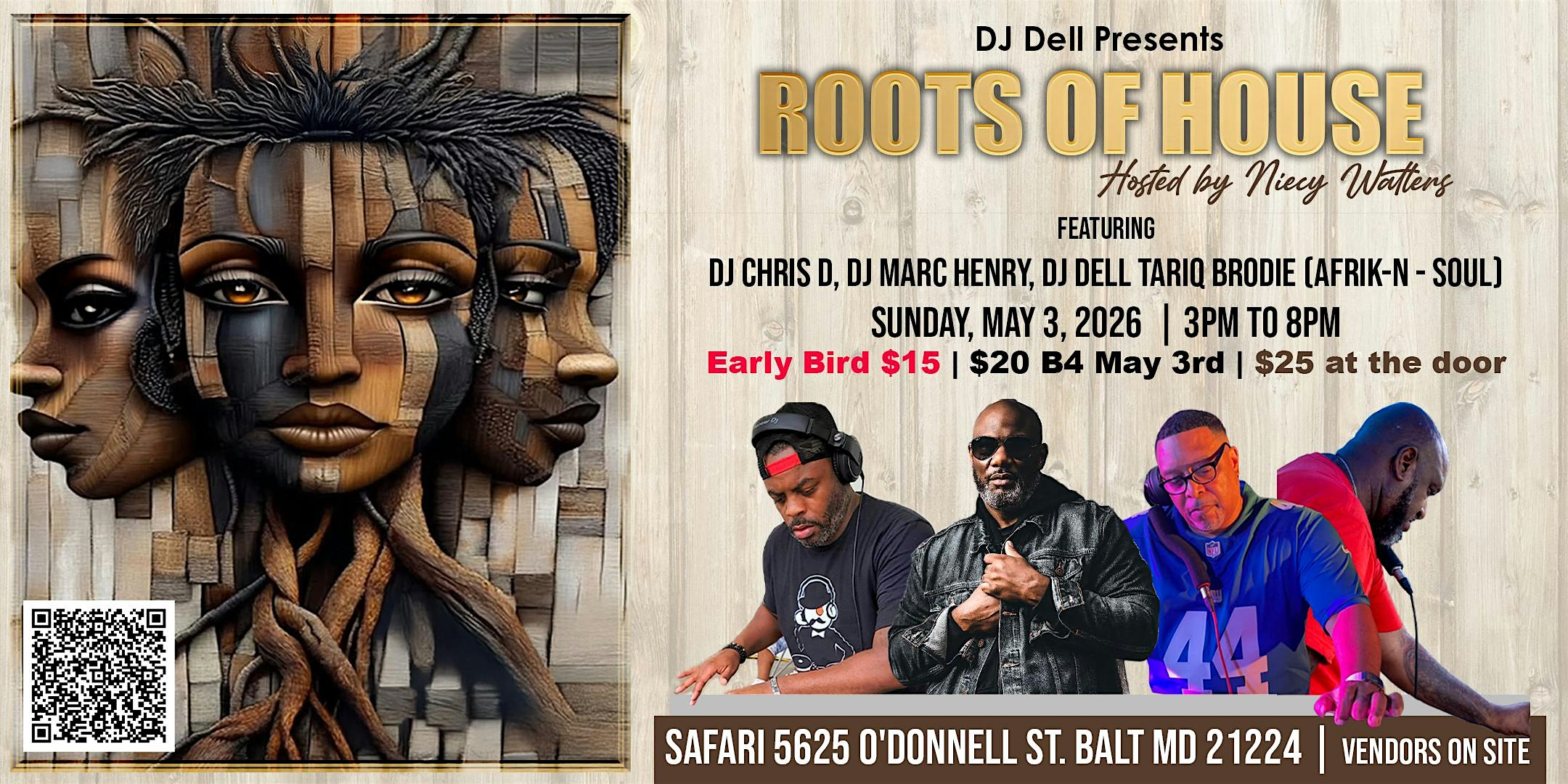 ROOTS OF HOUSE at Safari Club – Baltimore, MD