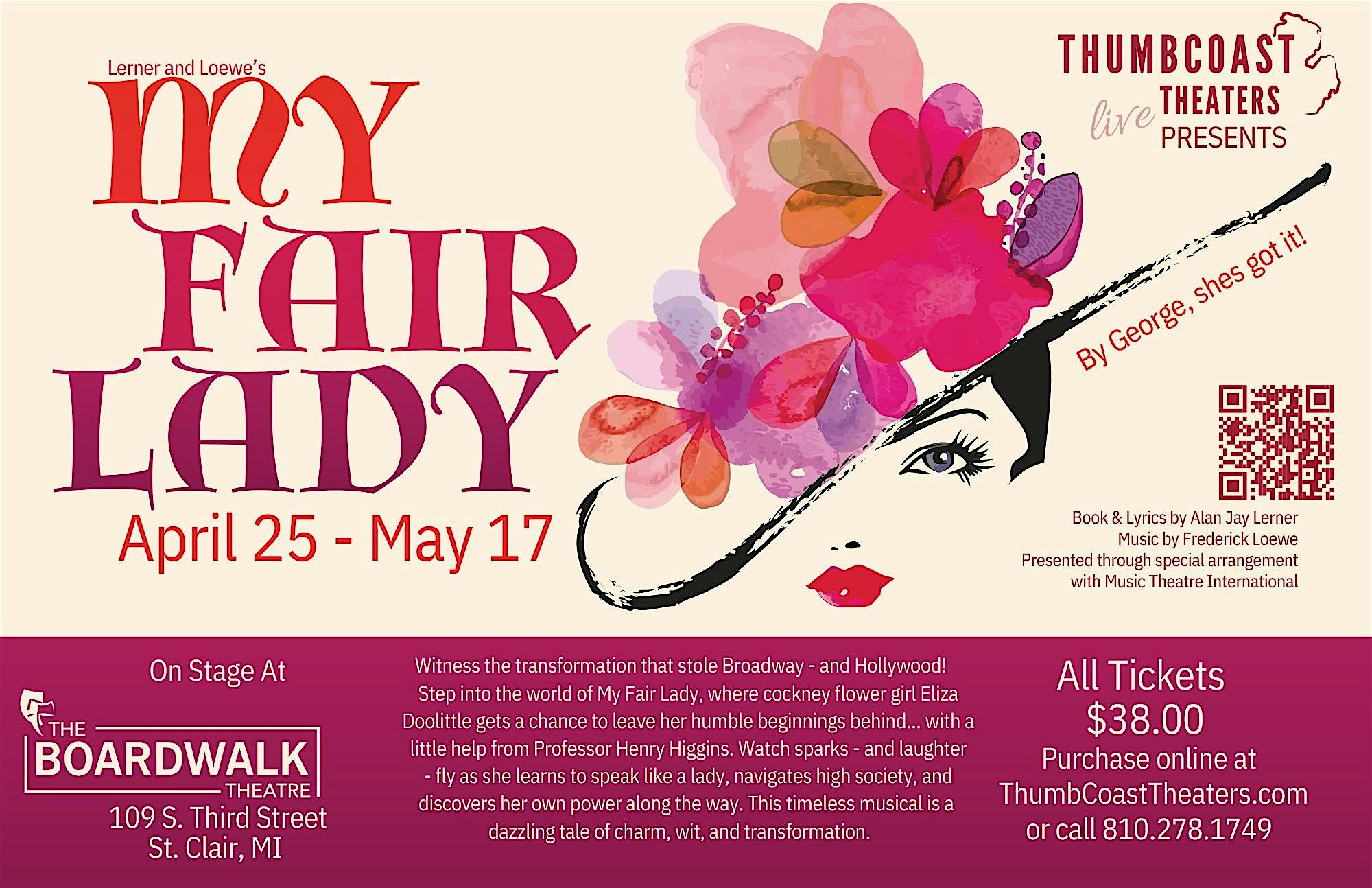 My Fair Lady at ThumbCoast Theaters (Boardwalk Stage) – Saint Clair, MI