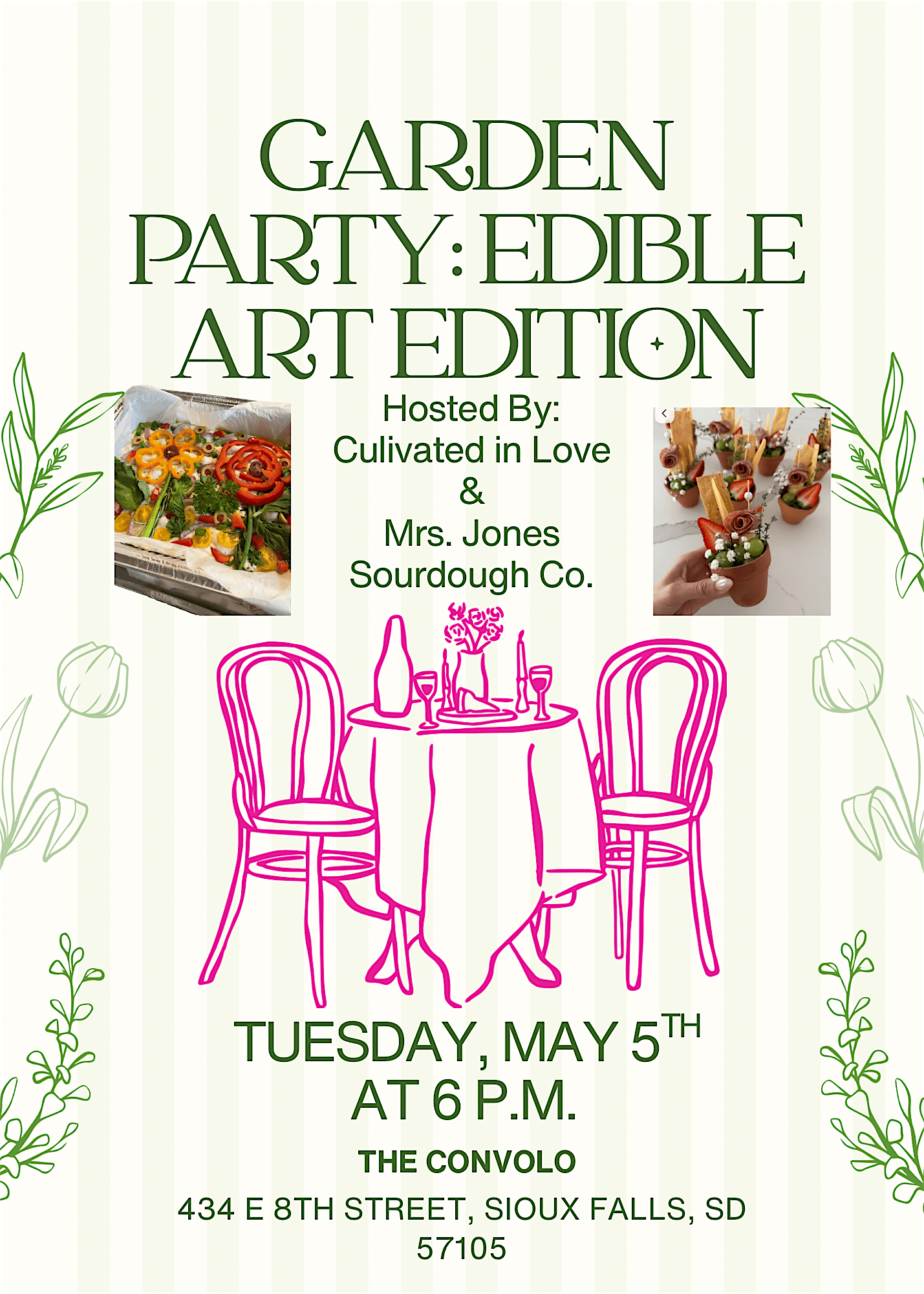 Garden Party: Edible Art Edition at The Convolo – Sioux Falls, SD