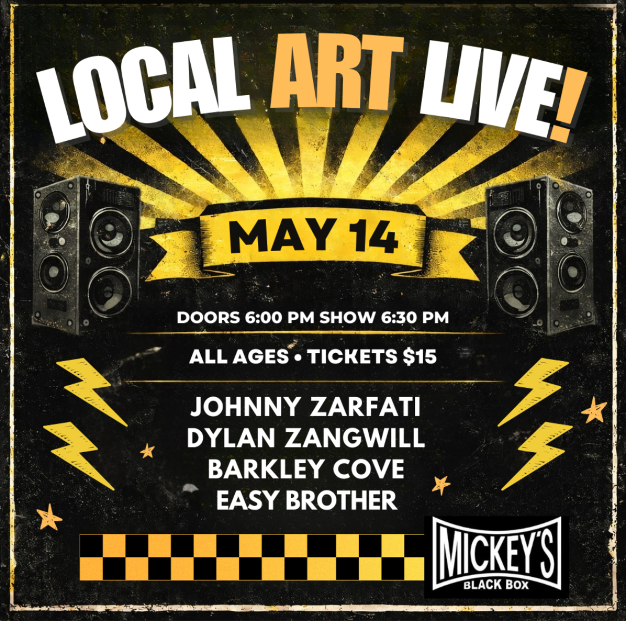 Local Art Live! at Mickey’s Black Box – Lititz, PA
