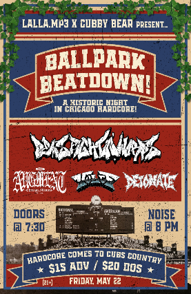 Demsfightingwords w/ Augment, Vulge, Detonate at Cubby Bear – Chicago, IL