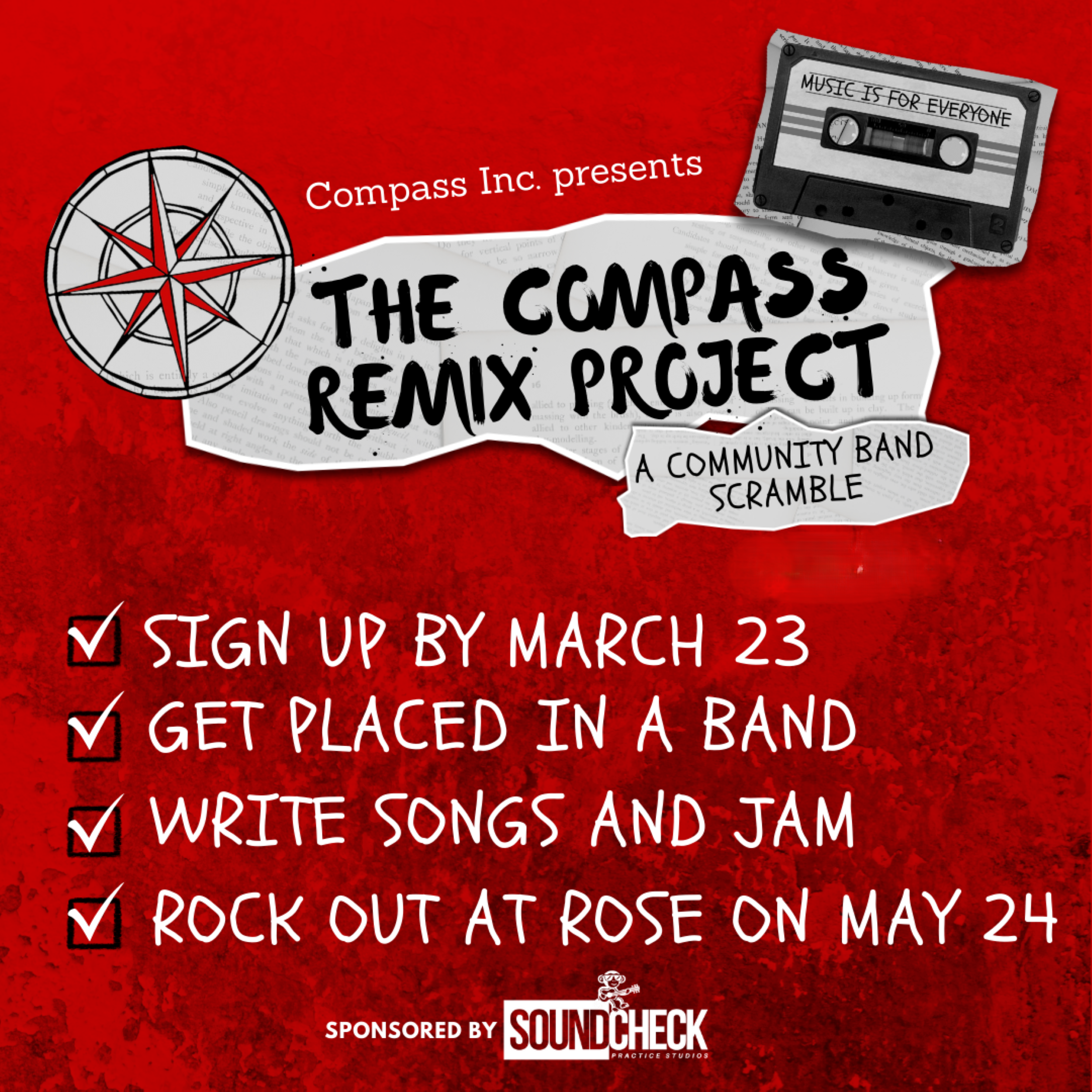 Compass Inc. pres. The Compass Remix Project A Community Band Scramble at Rose Music Hall – Columbia, MO