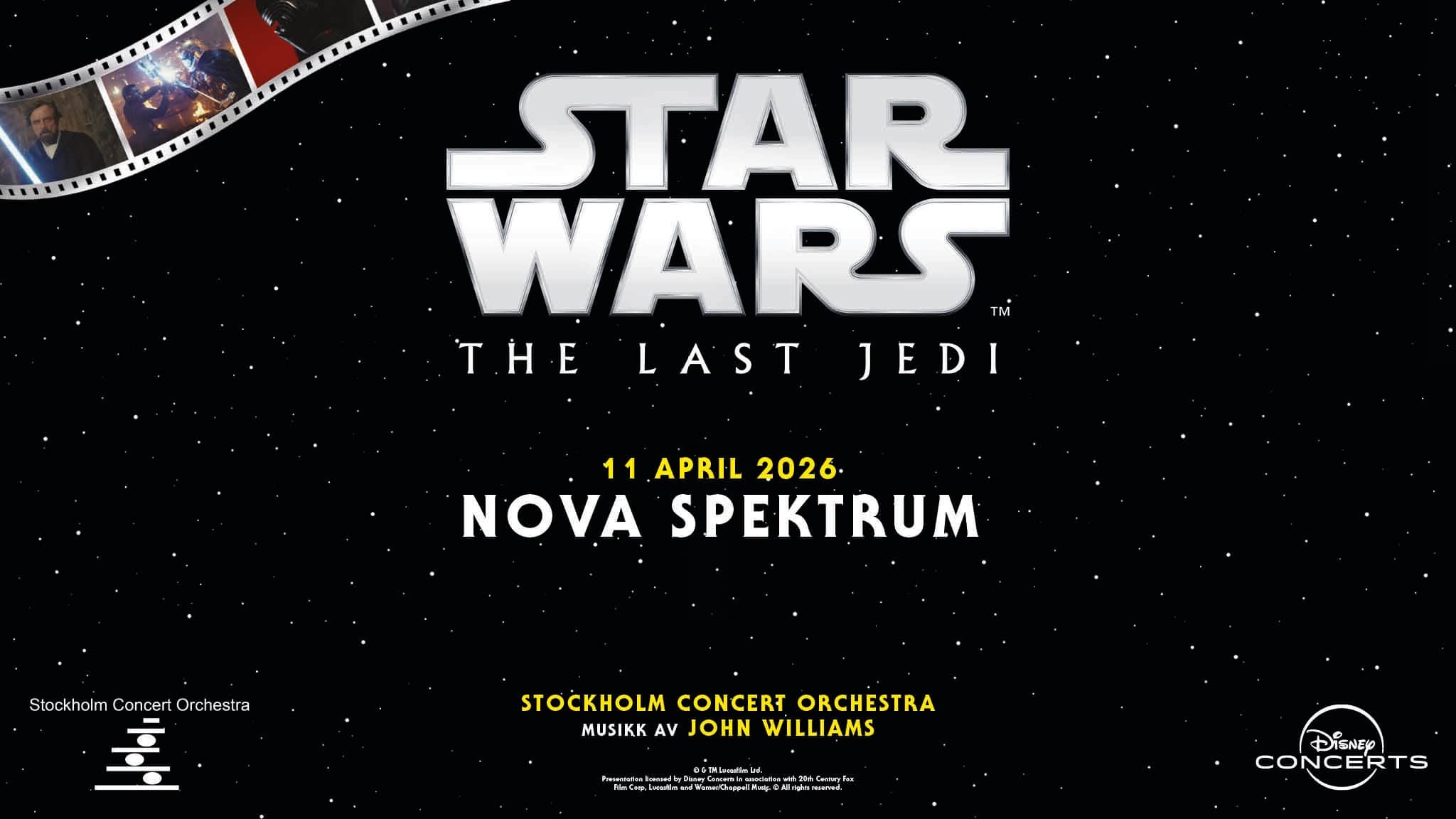 Star Wars: The Last Jedi in Concert with the New Jersey Symphony at Prudential Hall at New Jersey PAC – Newark, NJ